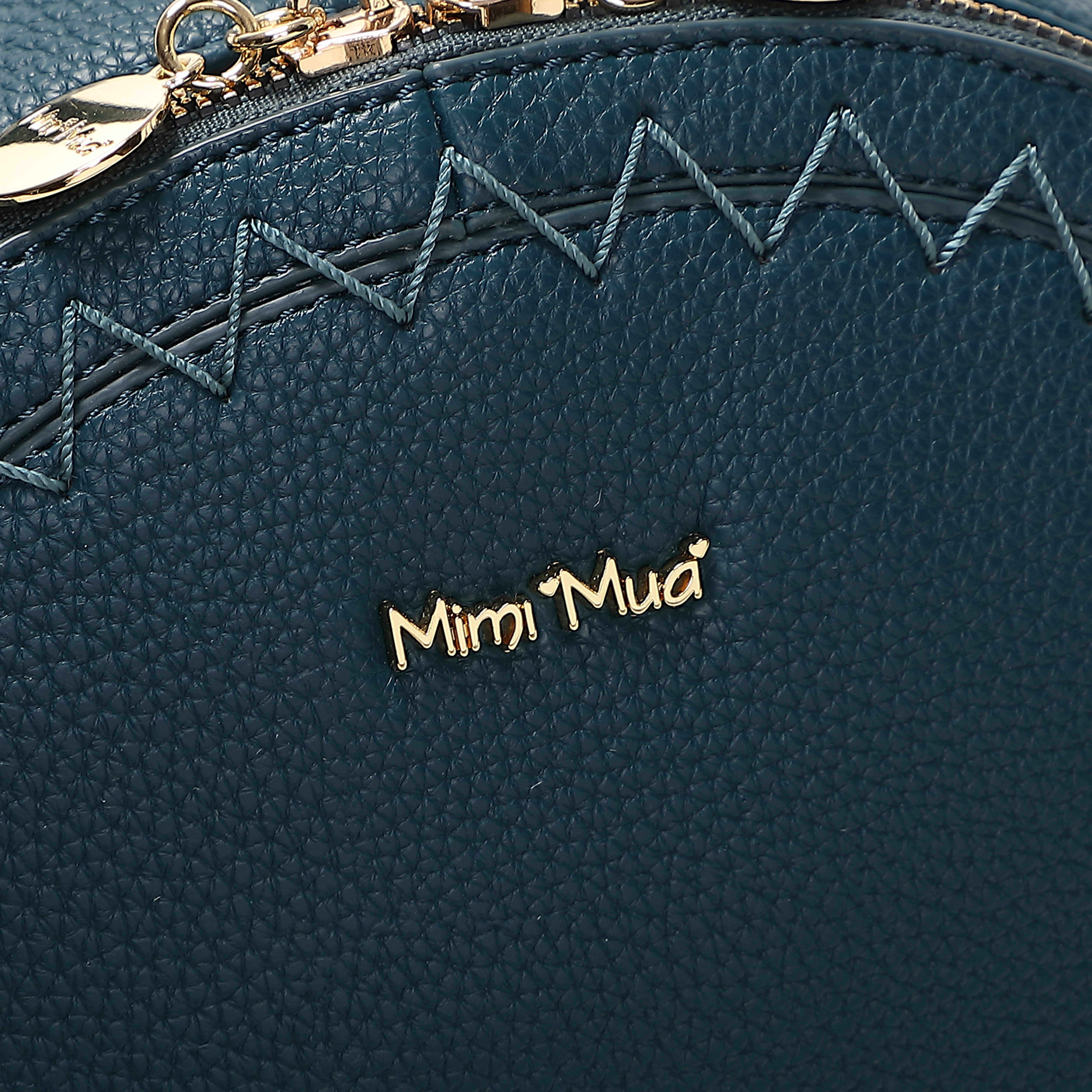 Mimi Mua Zaino Cuciture Vista Nero 26 cm
