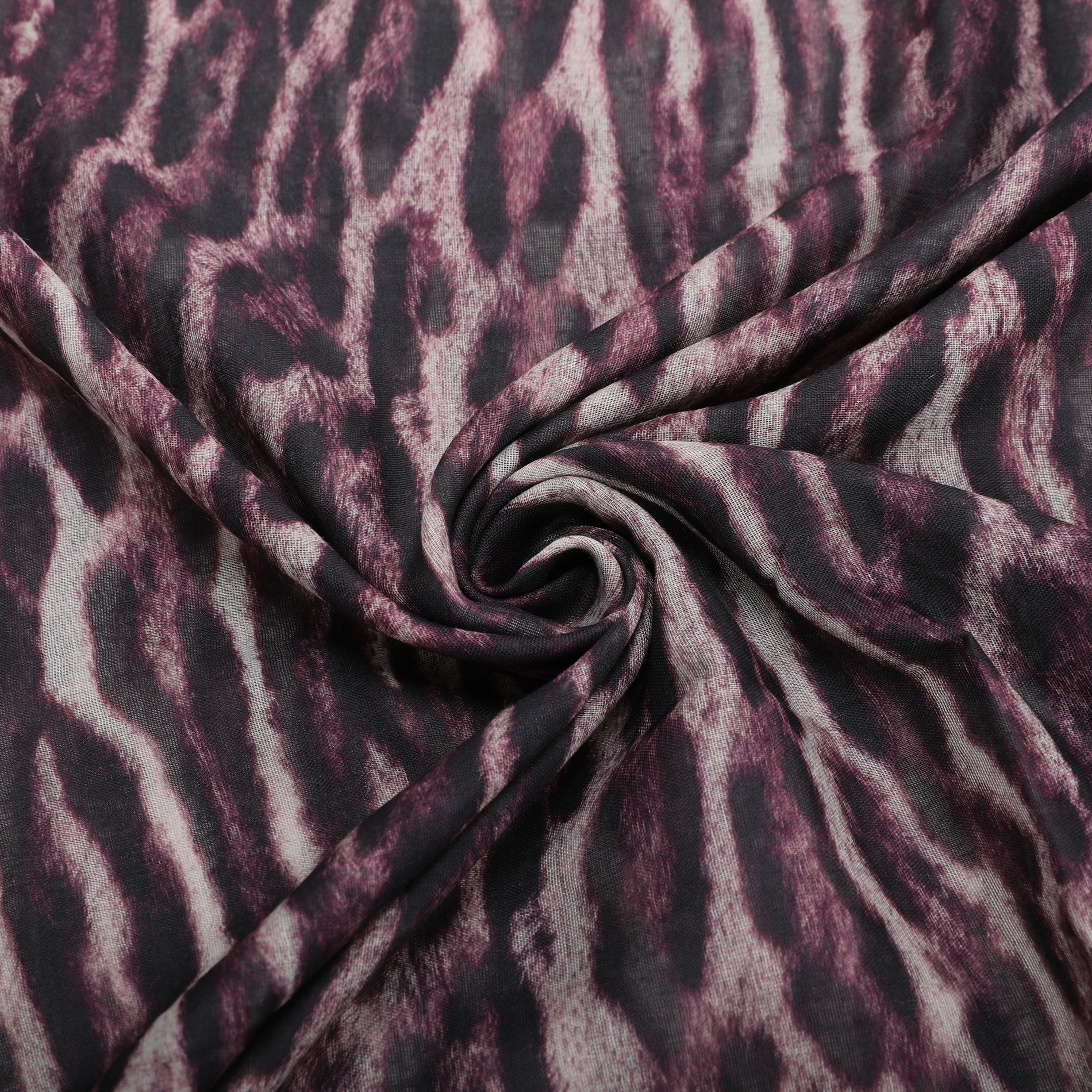 Mimi Mua Foulard Fantasia Animalier Burgundy 180x80 cm