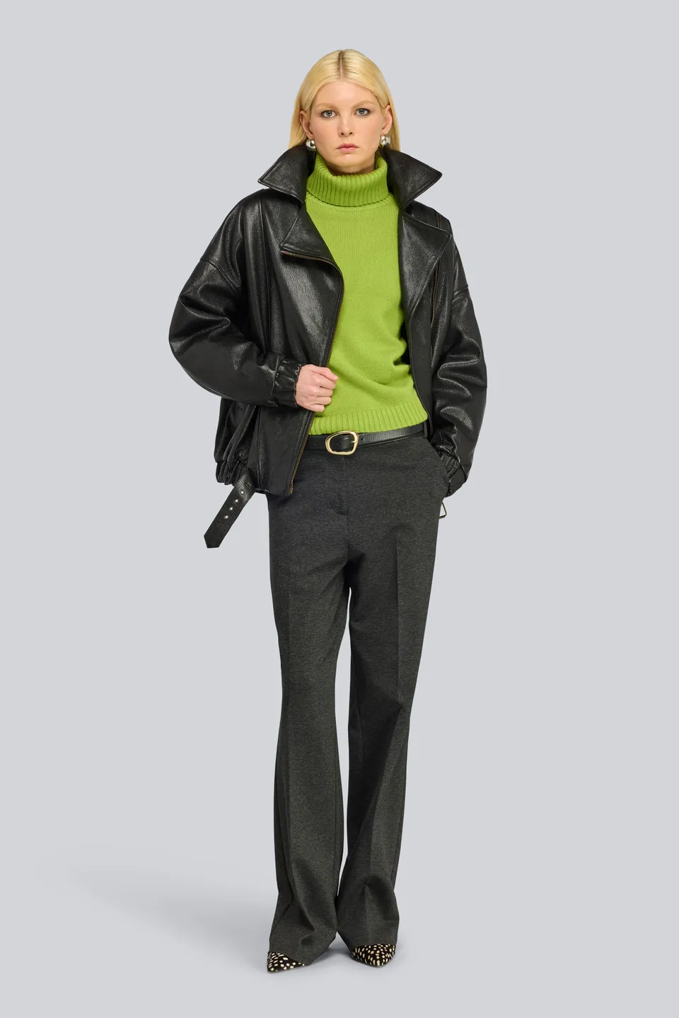 Semicouture Ralphina dolcevita avocado misto cashmere