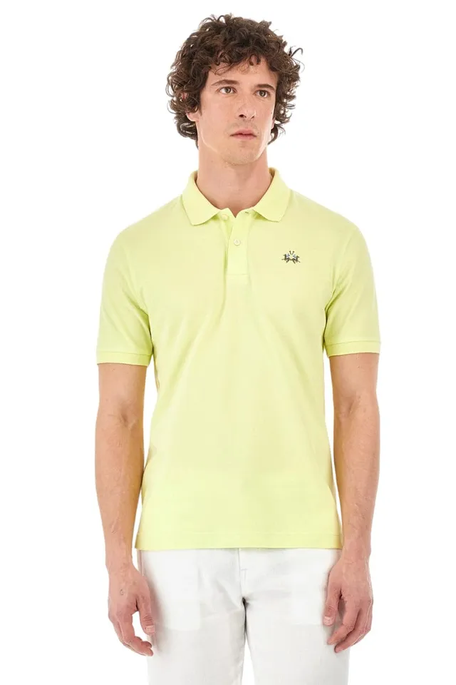 La Martina polo slim fit sunny lime cotone uomo XL