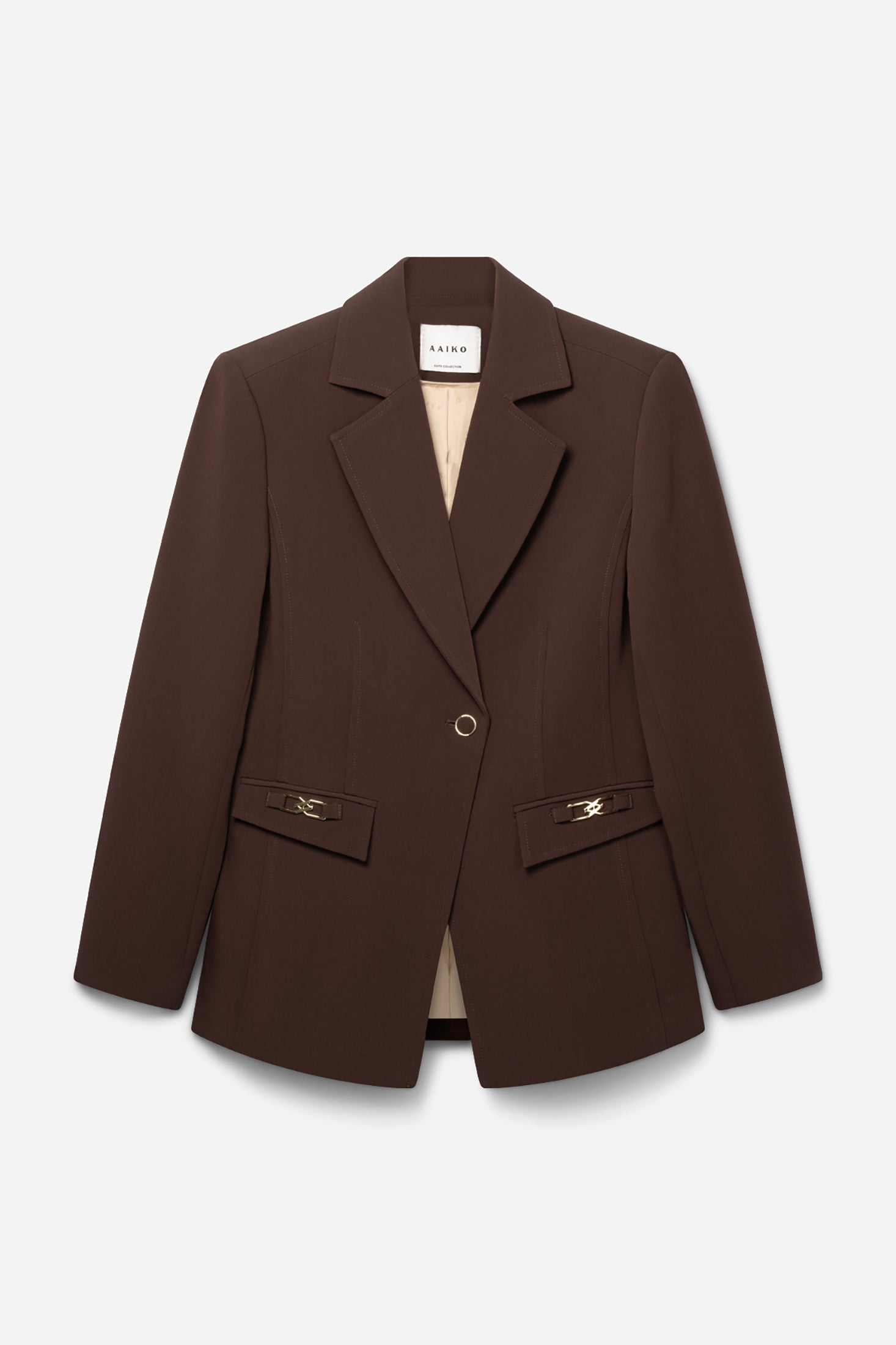 Aaiko Toulon blazer marrone fudge monopetto