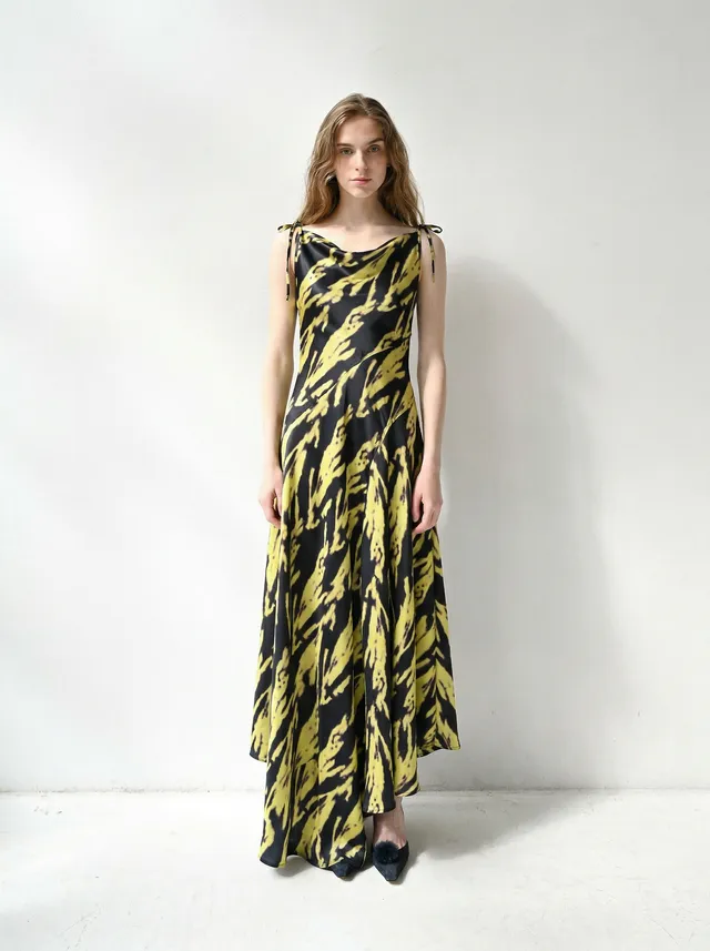 Giglio Tigrato Cleo abito seta tie dye S-M