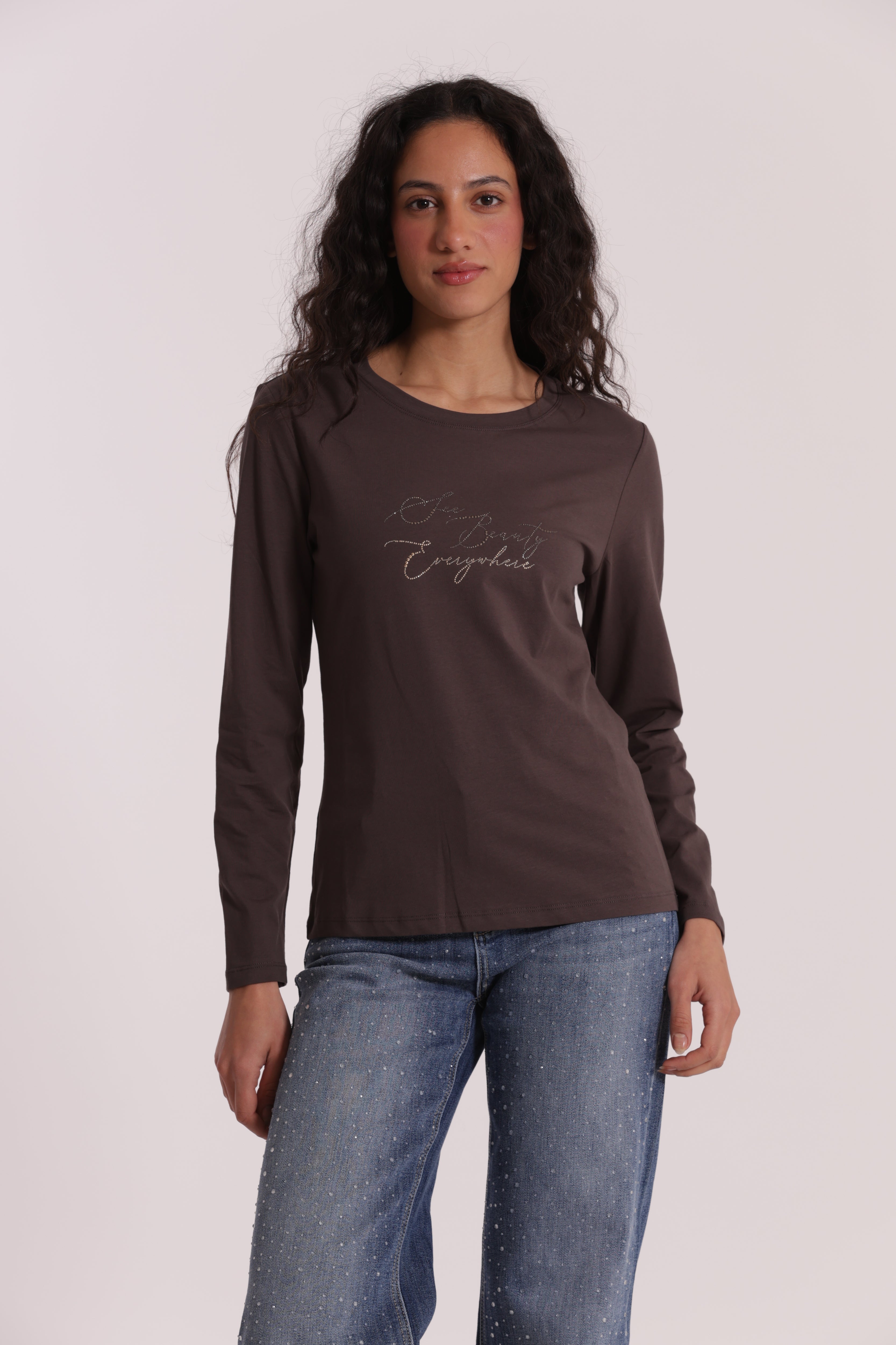 Mimi Mua T-Shirt See Beauty Cotone Bianco