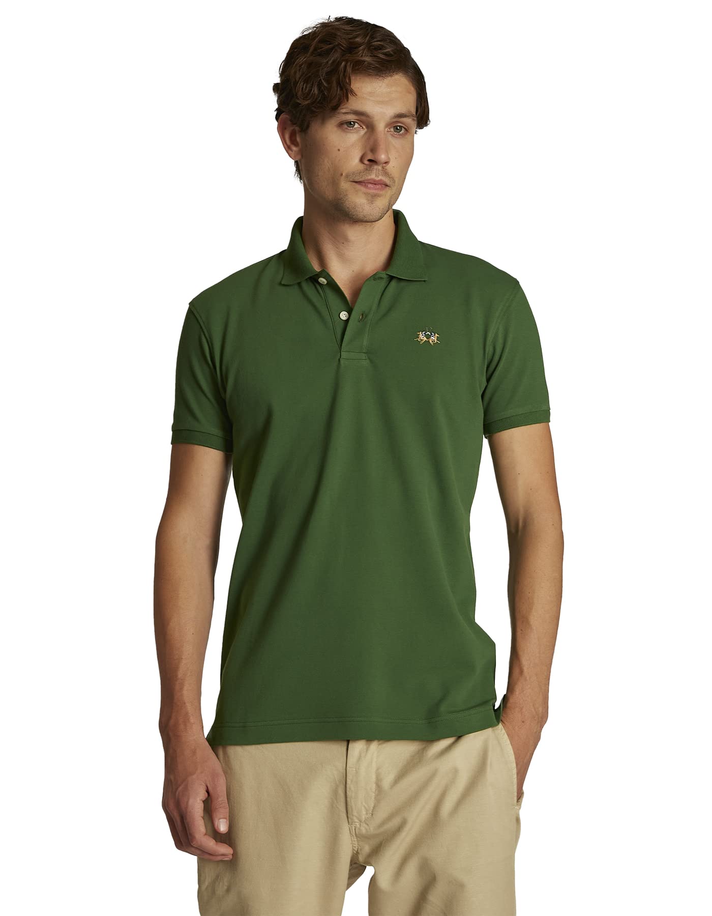 La Martina Eduardo Polo maniche corte Optic White pacco da 1