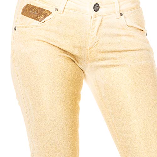 La Martina HWT012 pantalone donna skinny lucido stretch