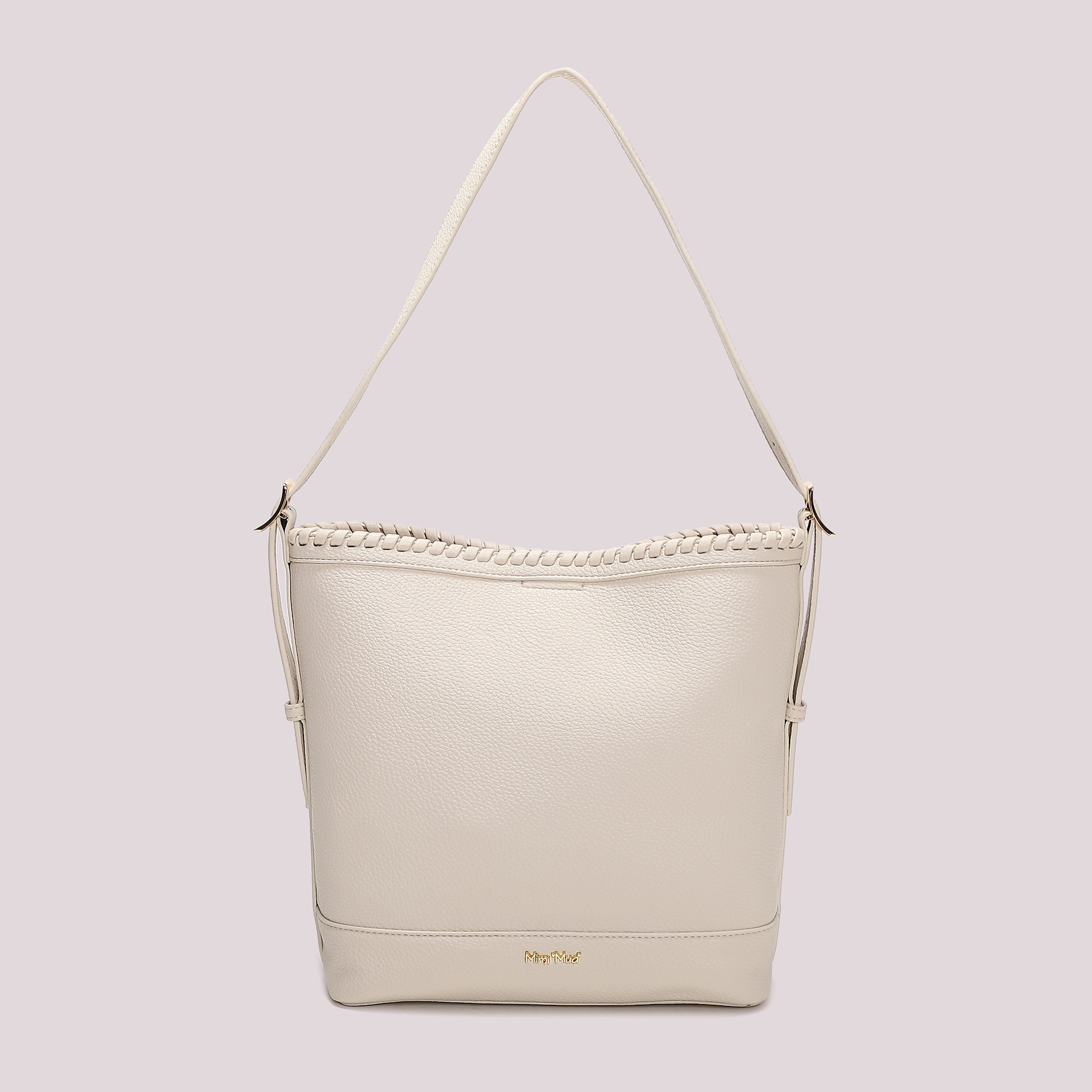 Mimi Mua Borsa Secchiello Bordo Intrecciato Nero