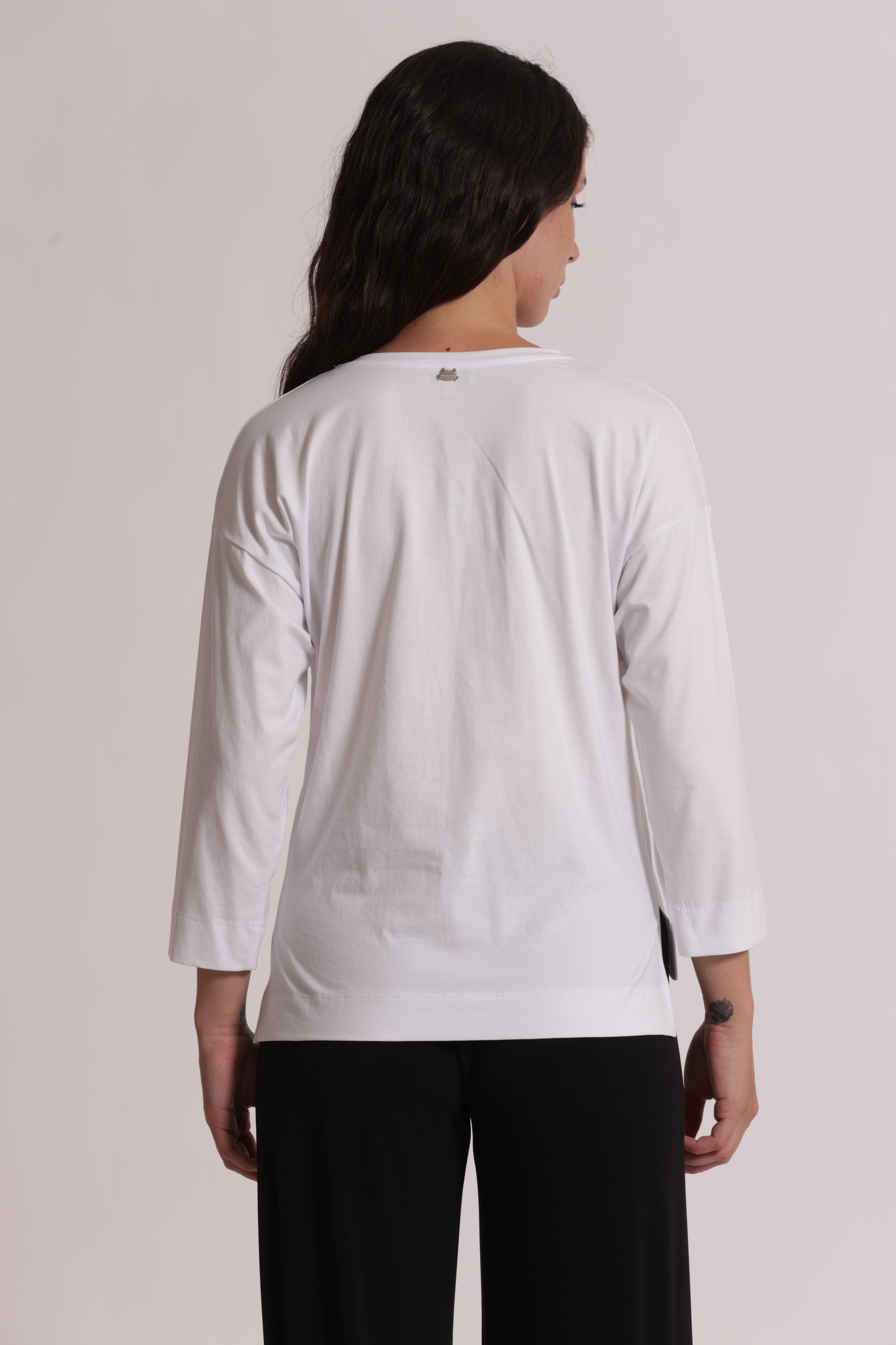 Mimi Mua T-Shirt Mimi-Mua Scollo V maniche lunghe