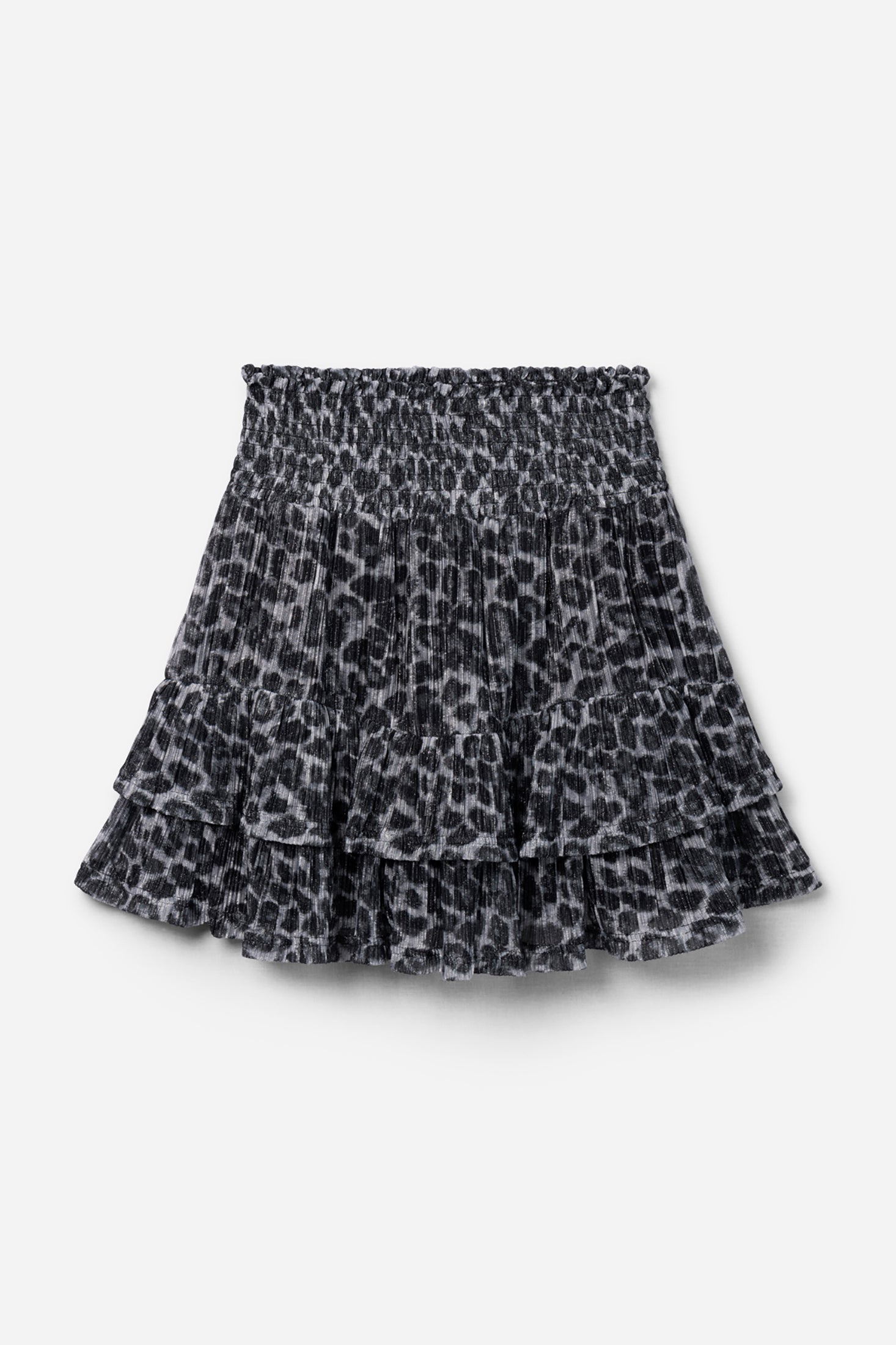 Aaiko Billi gonna animalier grigia balze bambina