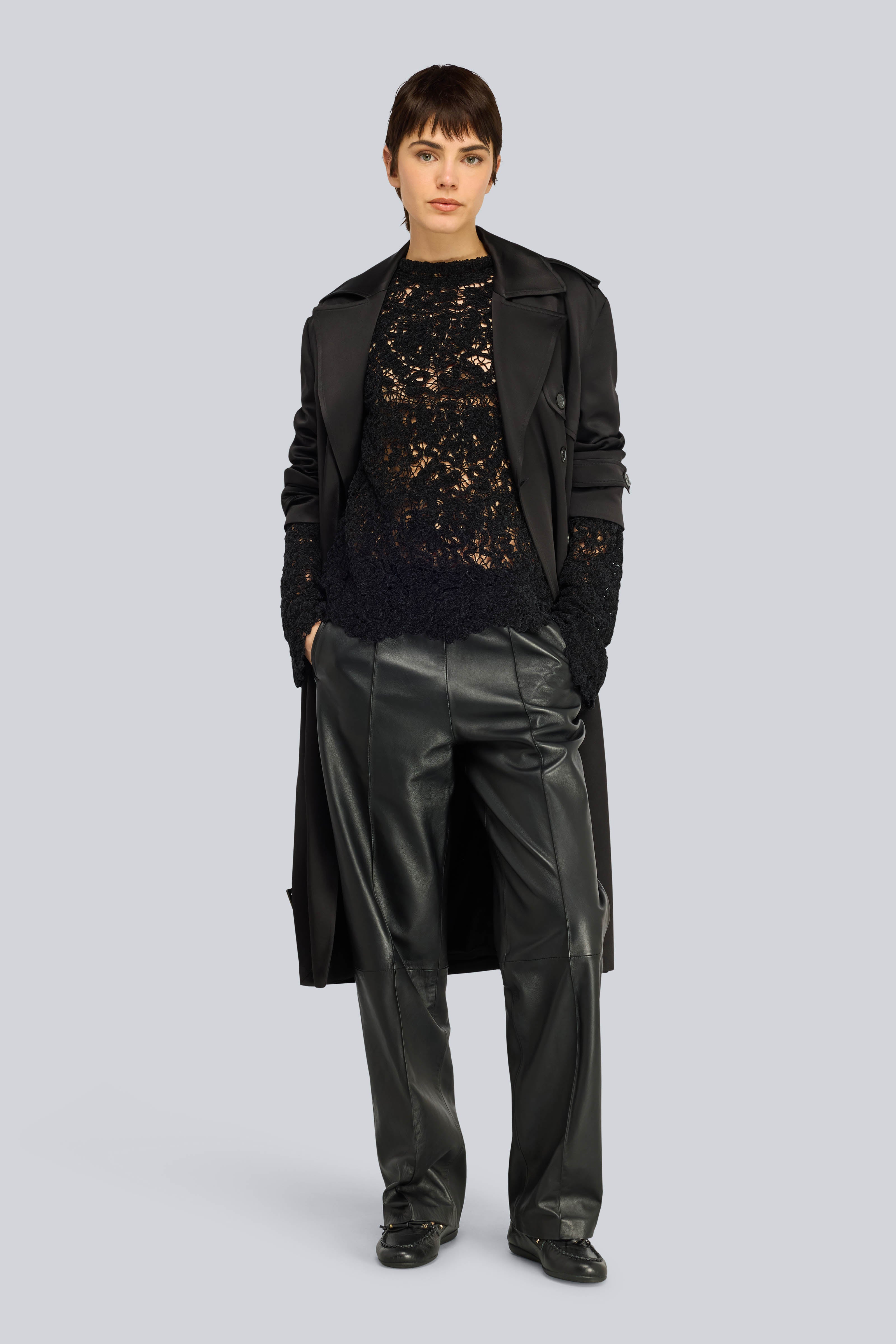 Semicouture Geneva maglia nera cornely