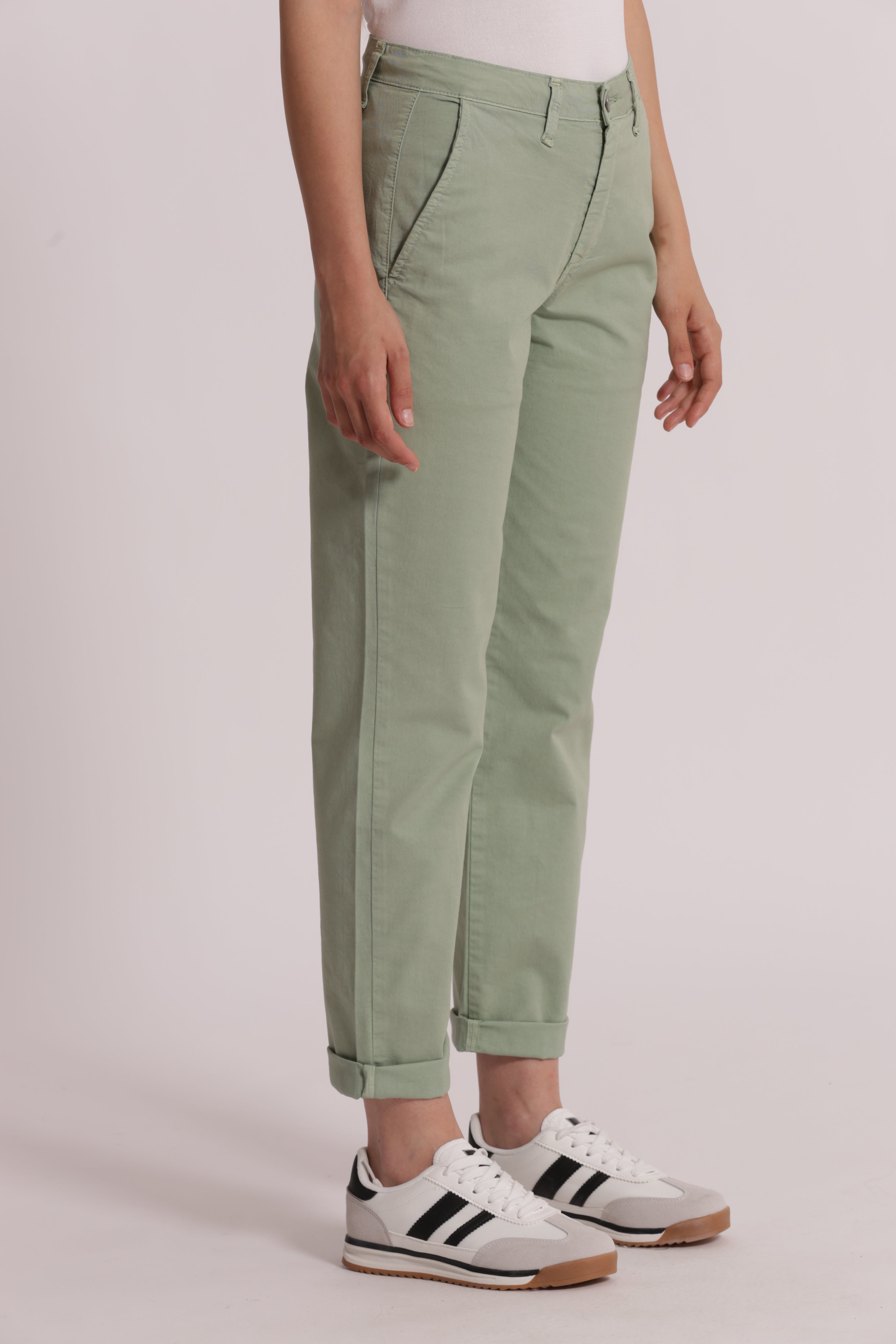 Mimi Mua Chinos pantalone burro cotone