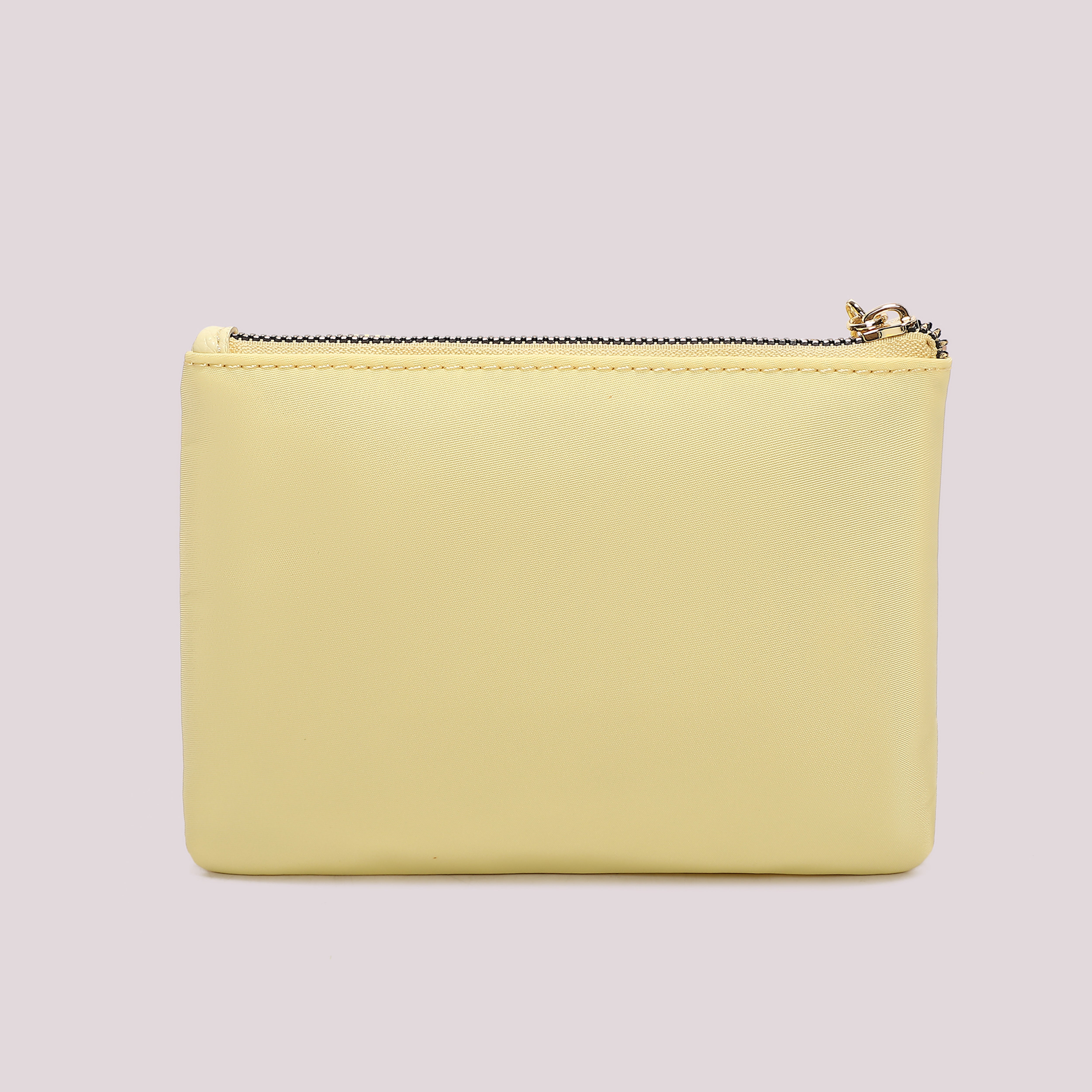 Mimi Mua Portamonete in Nylon e PU pochette bianca 17 cm