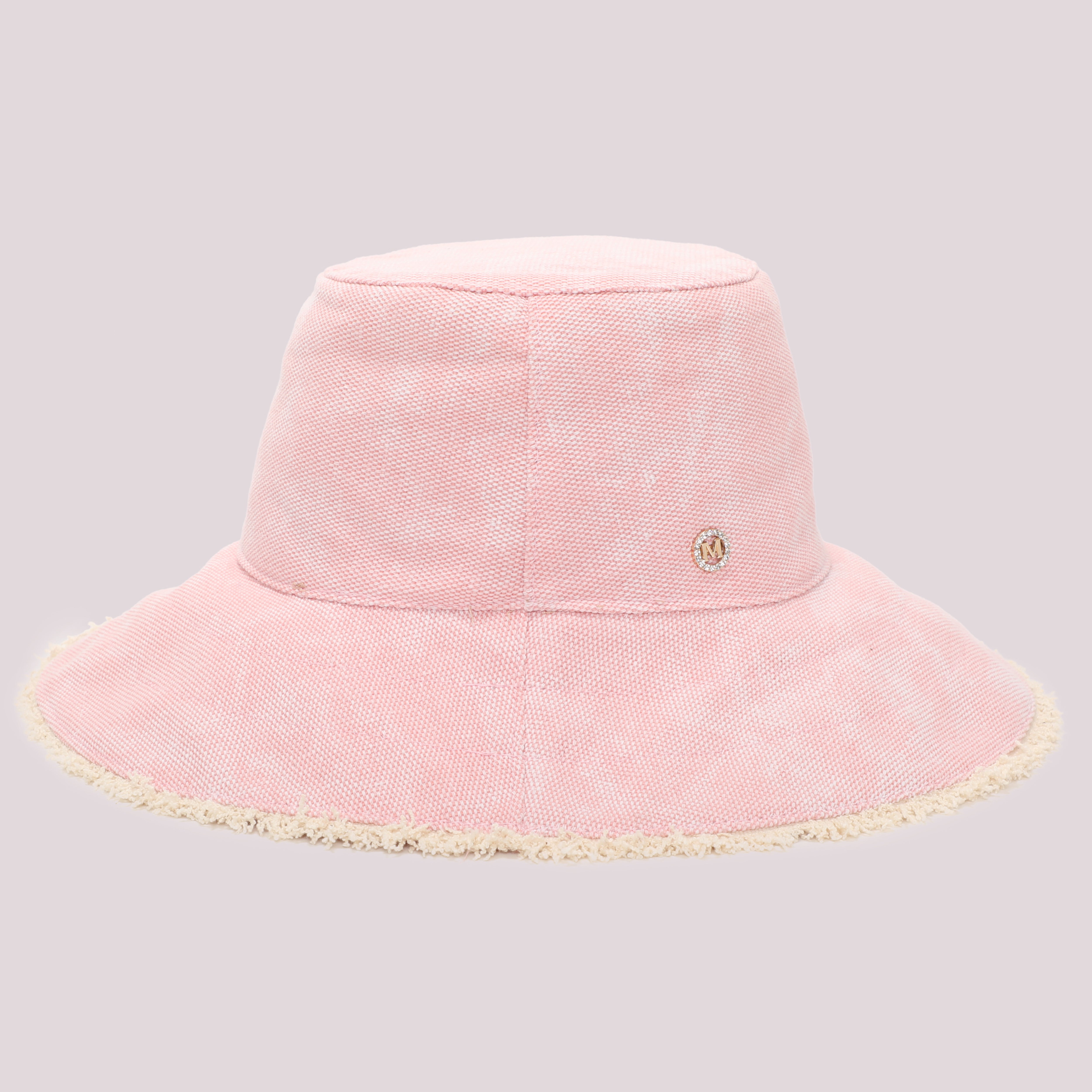 Mimi Mua Cappello Bucket Tessuto Naturale