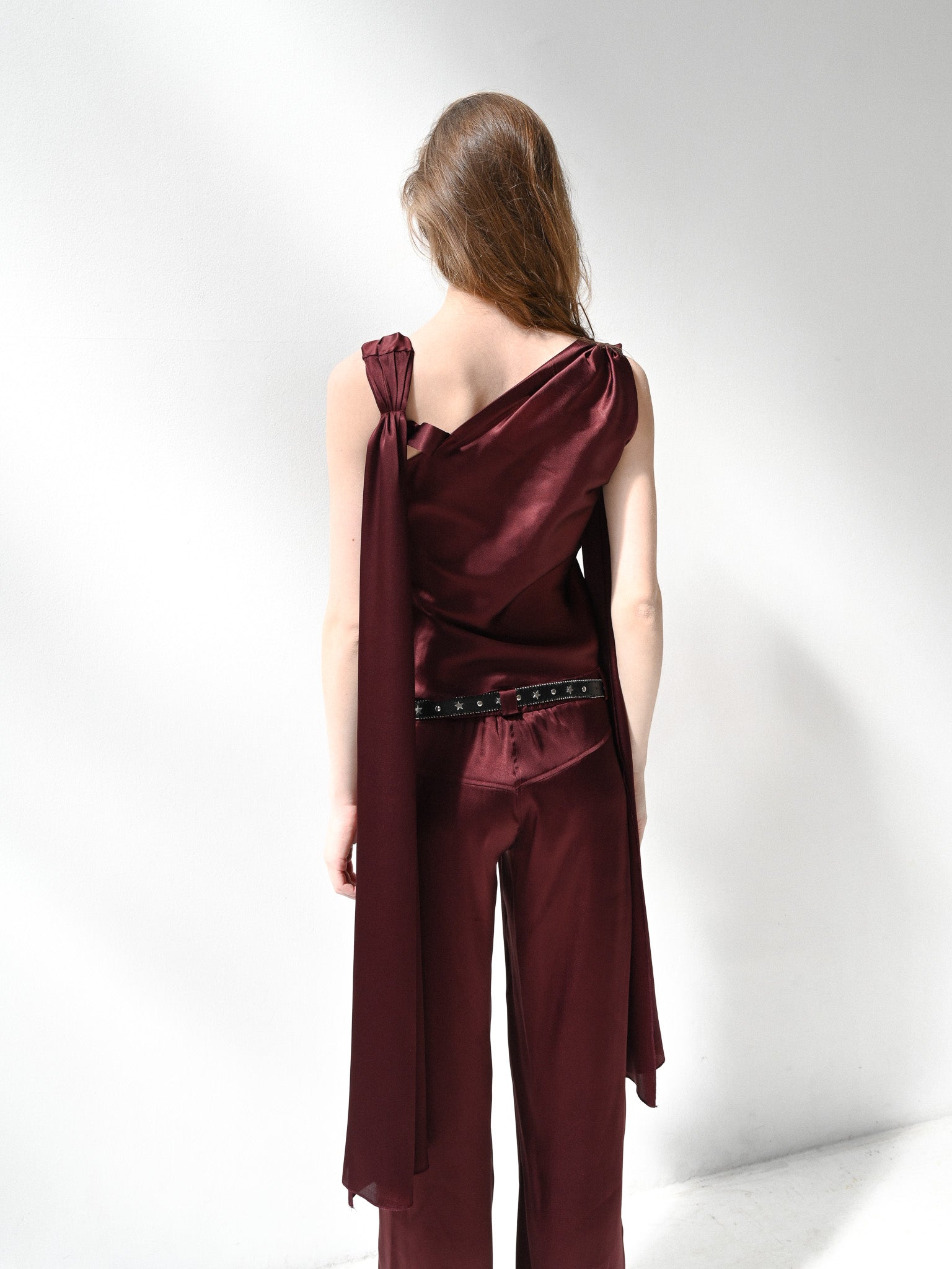 Giglio Tigrato Jimena Top III top seta bordeaux