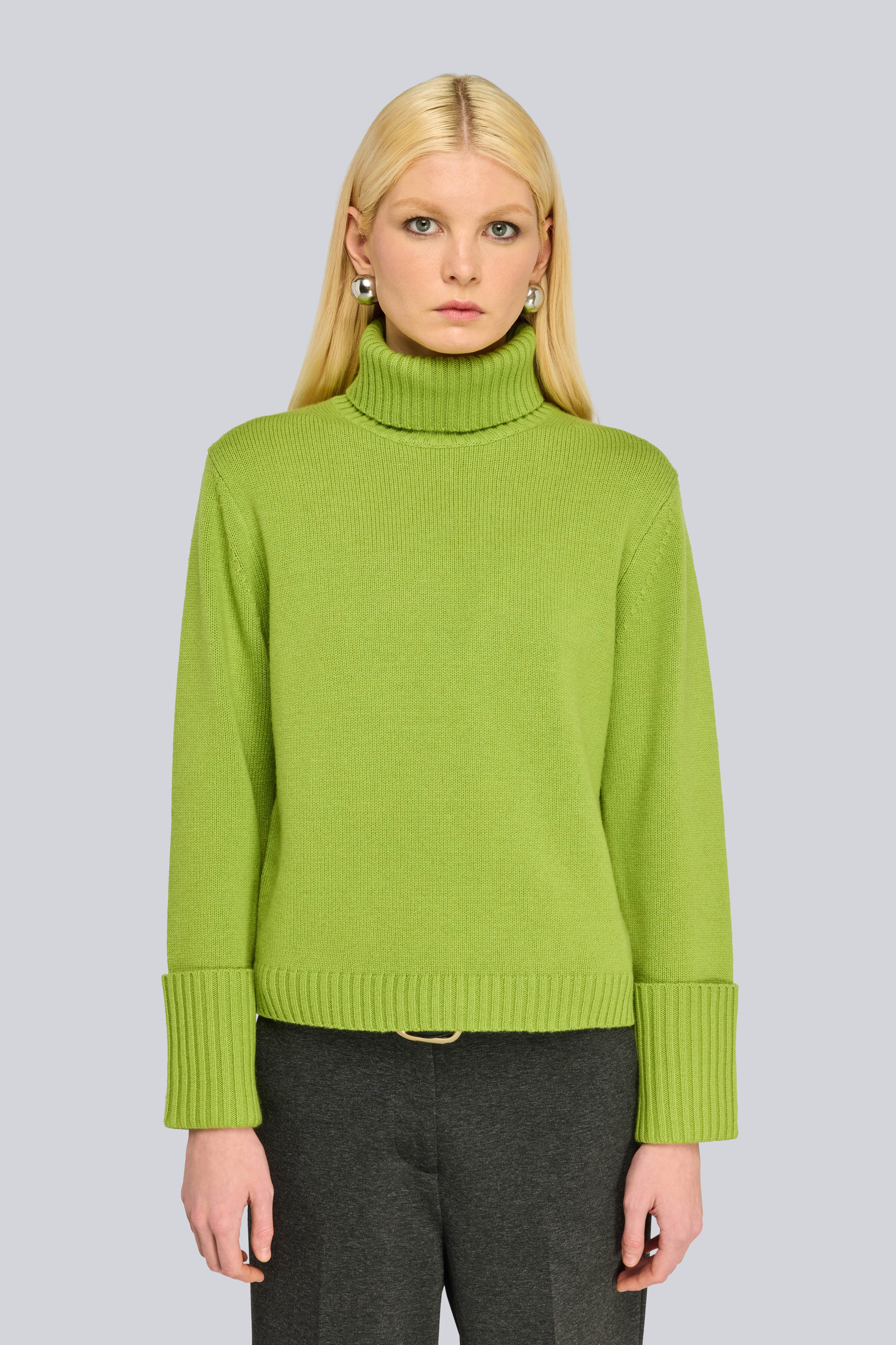 Semicouture Ralphina dolcevita avocado misto cashmere