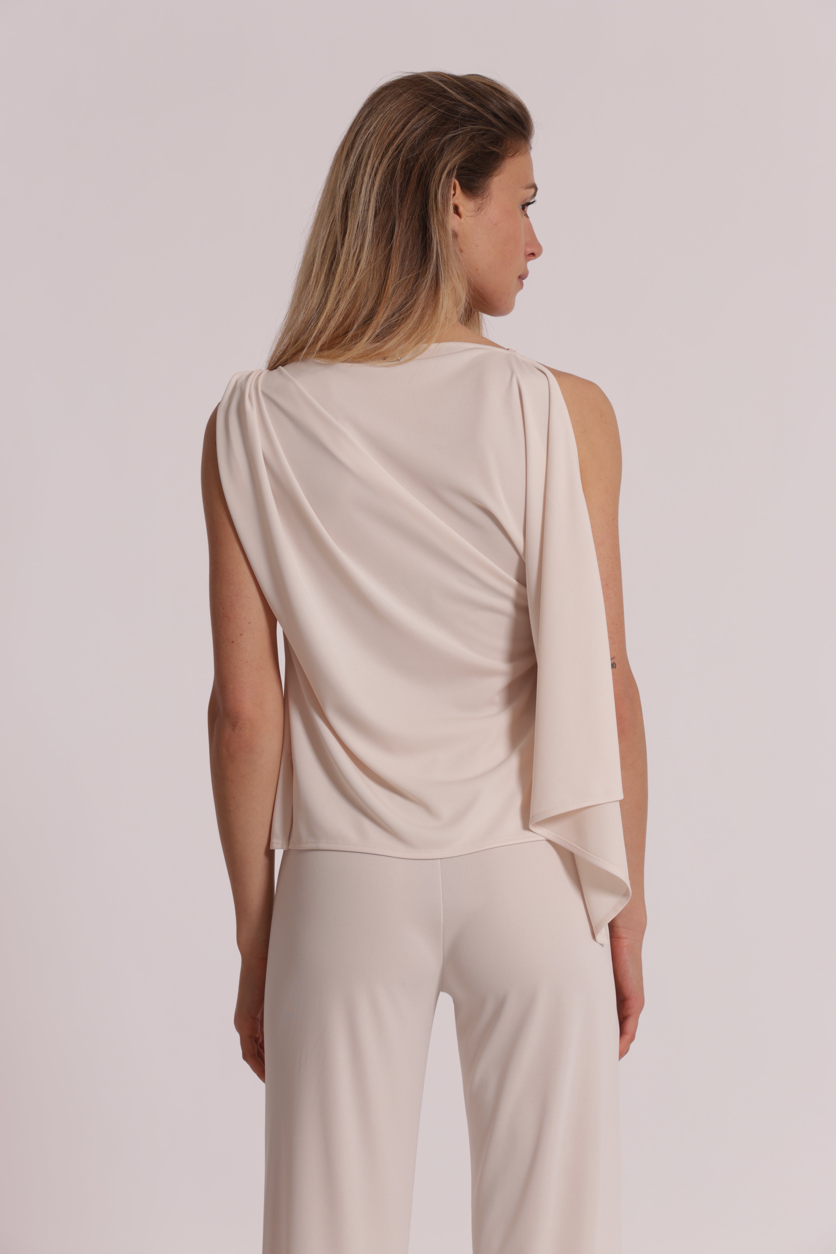 Mimi Mua blusa spalla scesa elegante