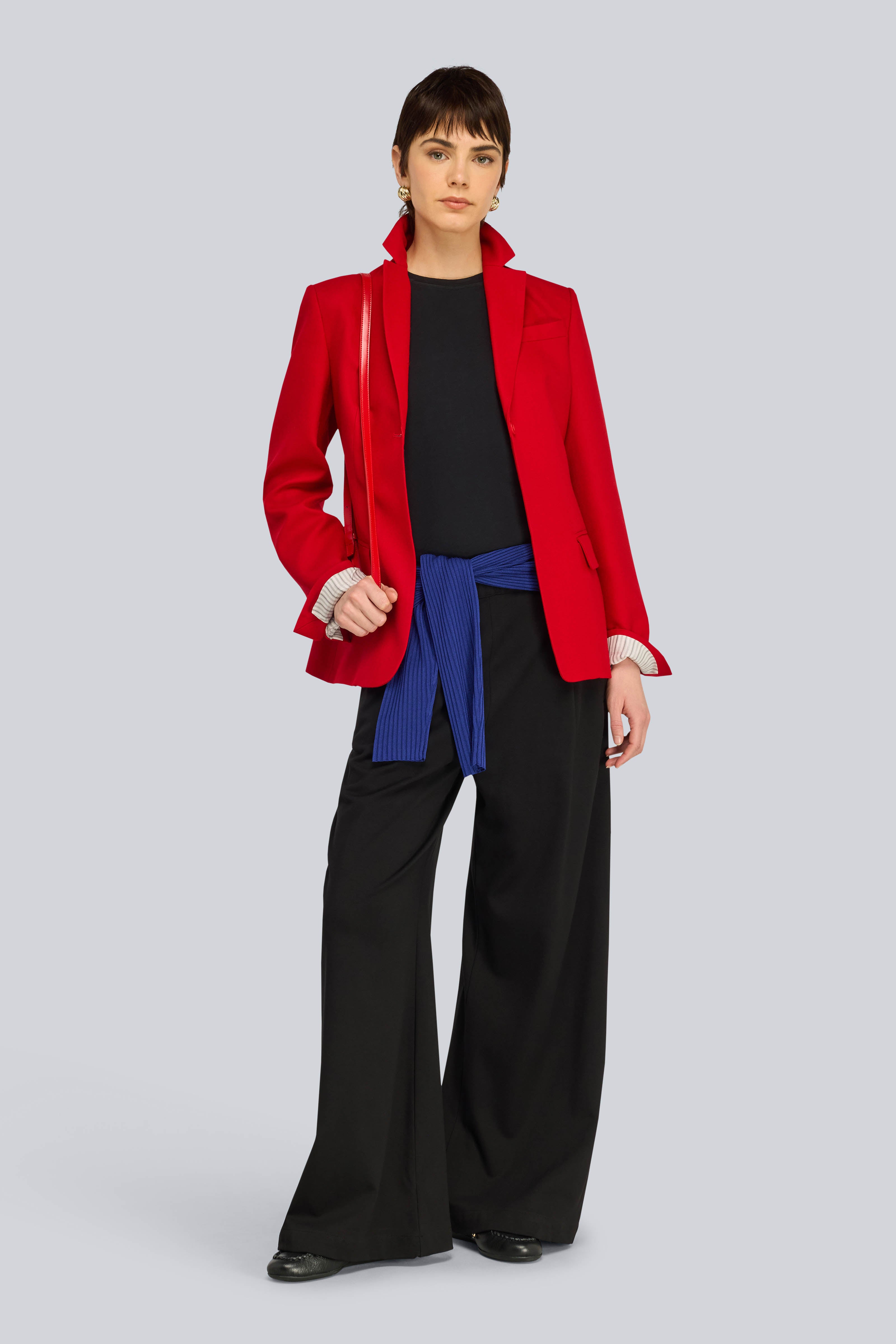 Semicouture Jhonny pantalone palazzo nero