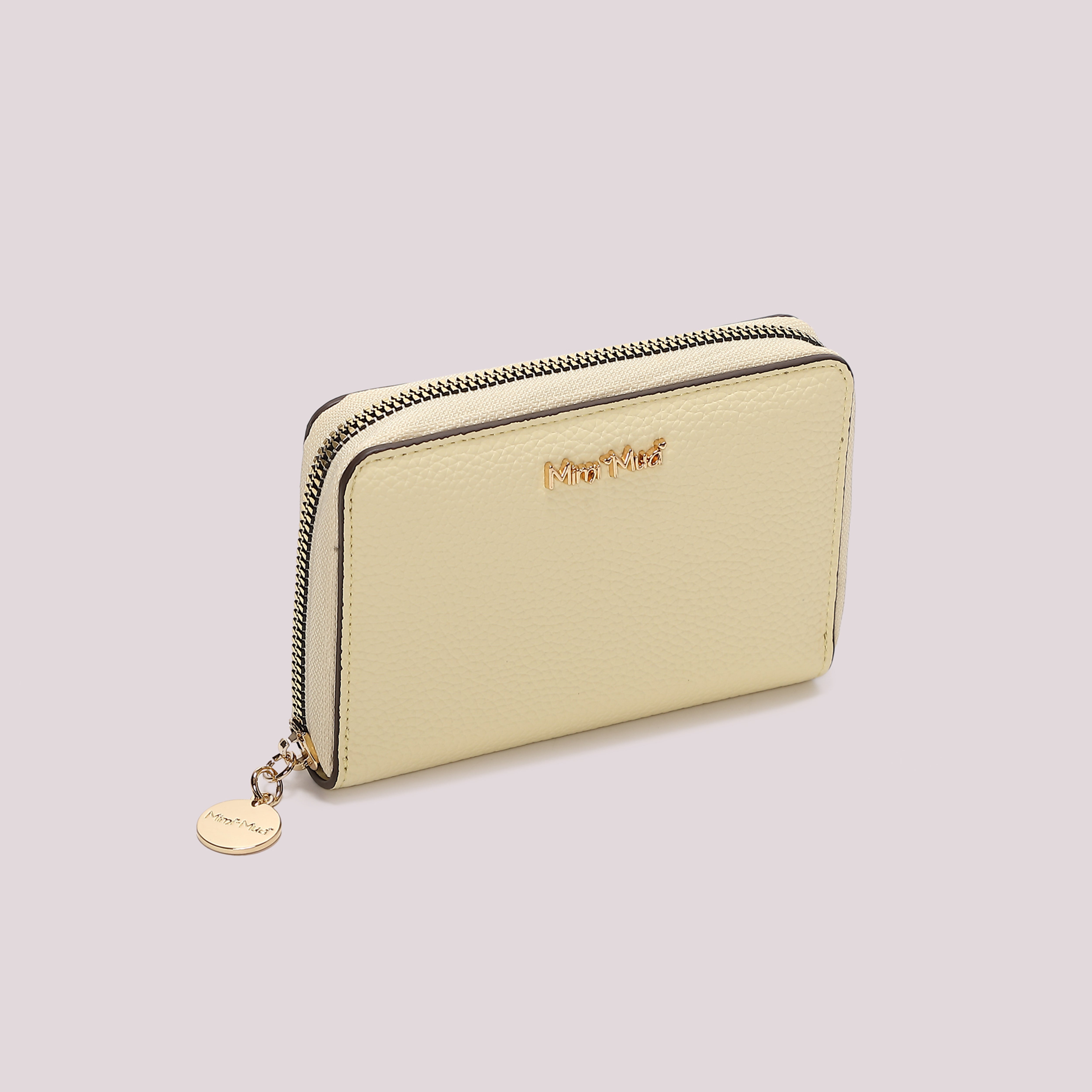 Mimi Mua portafoglio medio basic 1 zip bianco