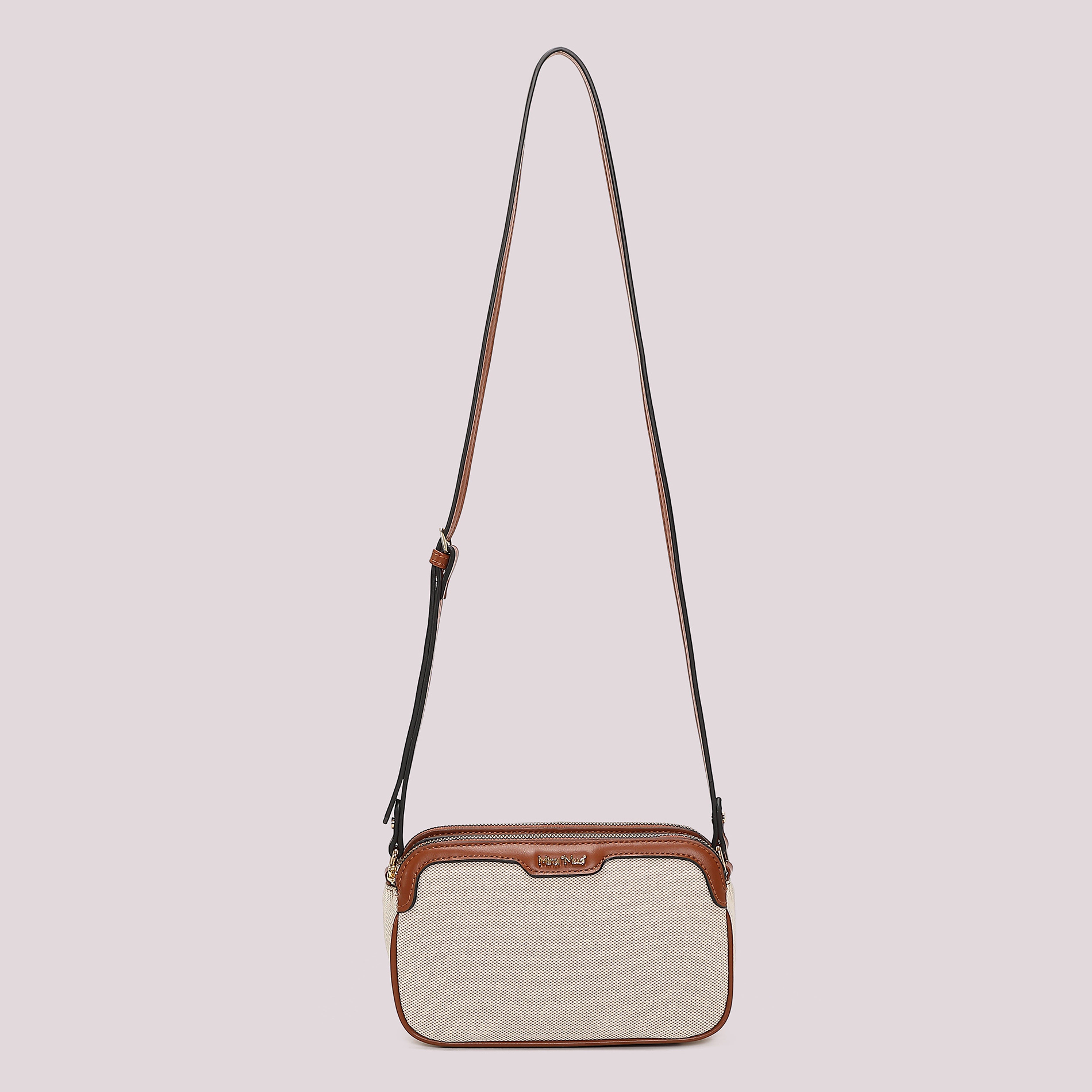 Mimi Mua Canvas Borsa a Tracolla Nero