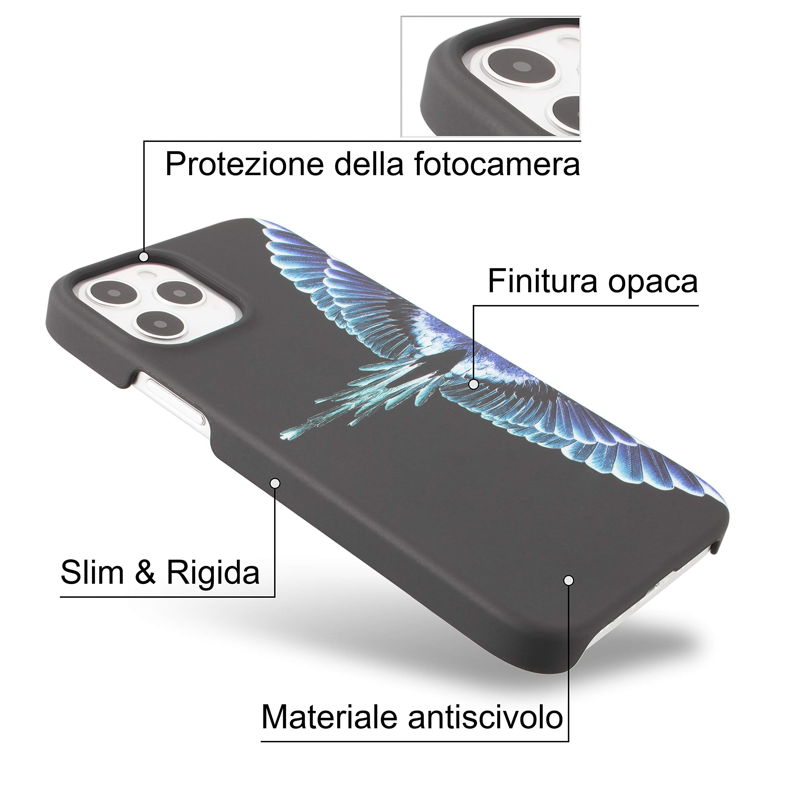 Marcelo Burlon County of Milan custodia iPhone 12 Pro antiurto