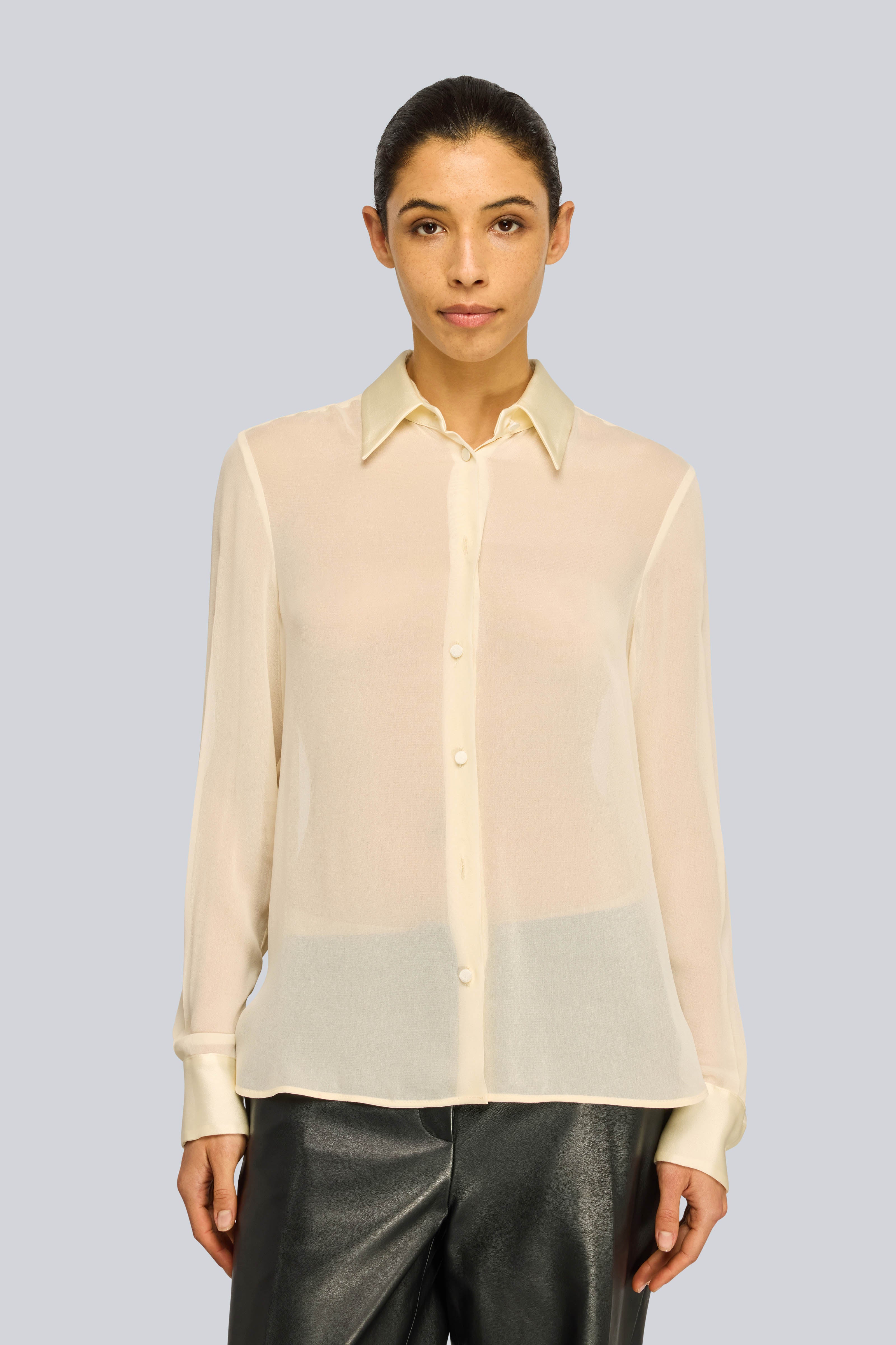 Semicouture Floelle Camicia Georgette Burro