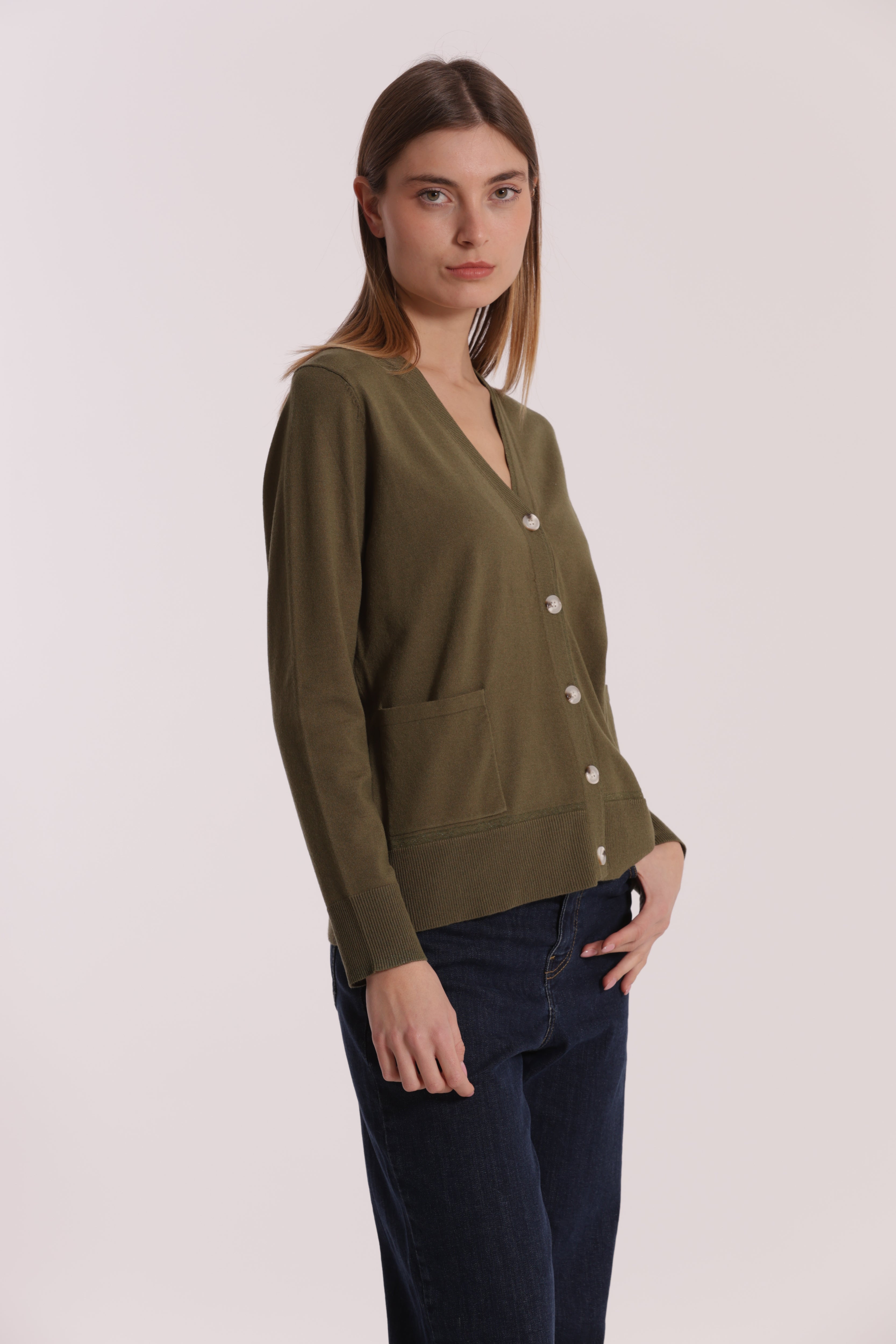 Mimi Mua Maglia Cardigan Bordi Lurex cardigan lurex