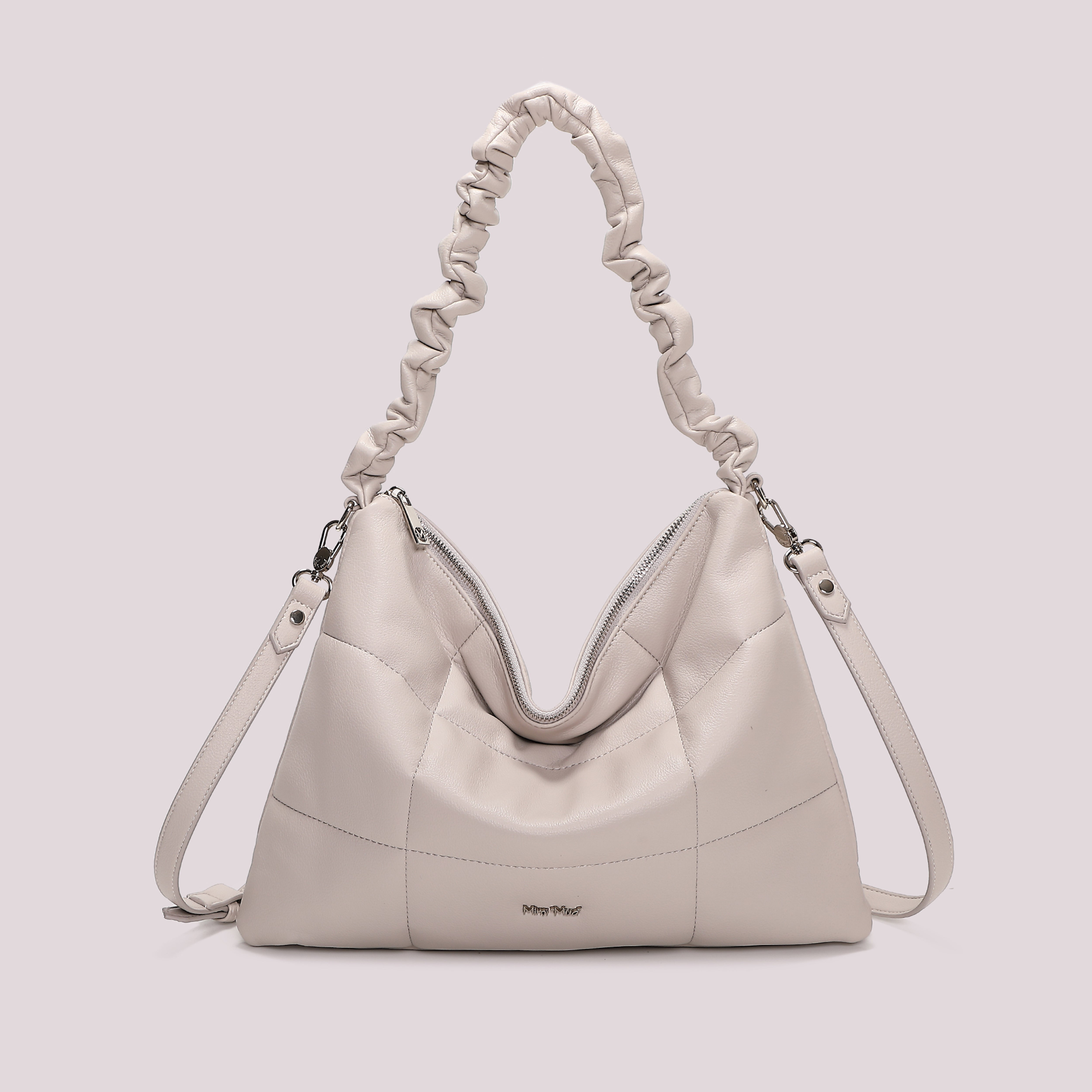 Mimi Mua Borsa Spalla Trapuntata Nero 39 cm