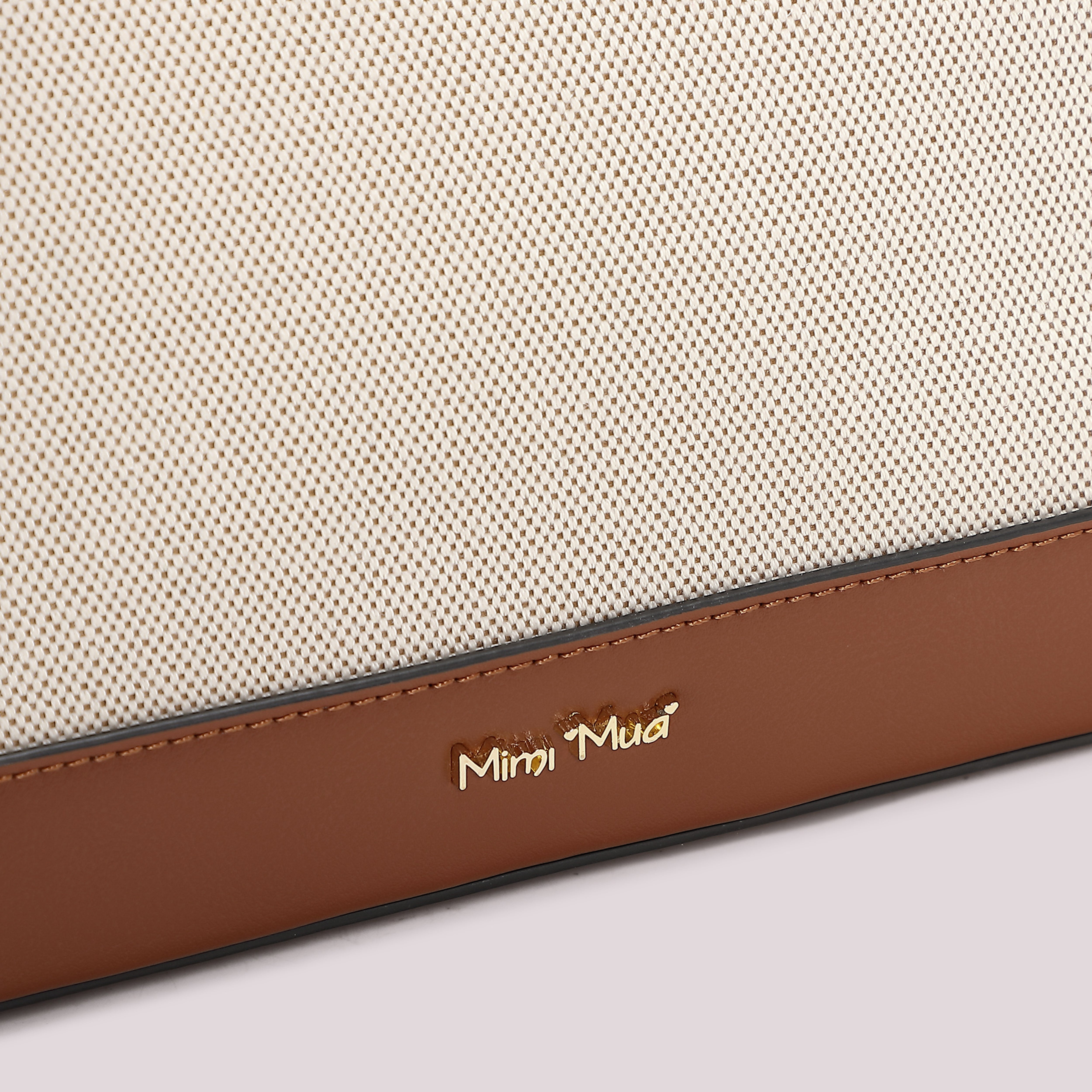 Mimi Mua Canvas Borsa a Spalla Nera Tracolla
