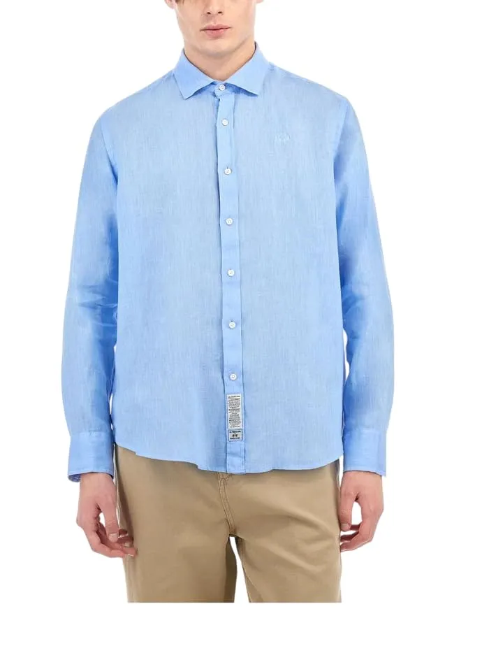 La Martina MAC007 TL144 camicia lino uomo