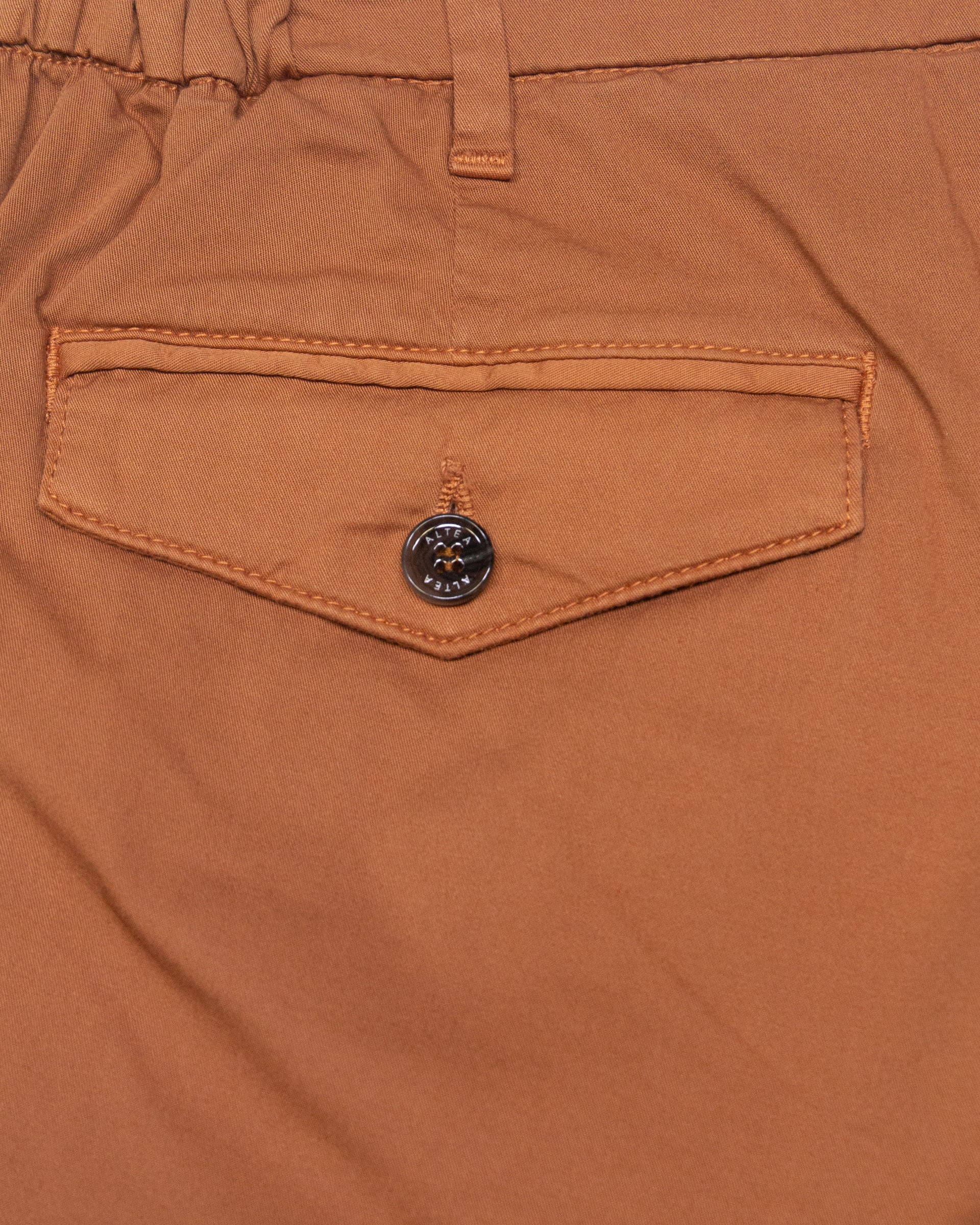 Altea Dumbo pantalone chino mostarda in cotone stretch