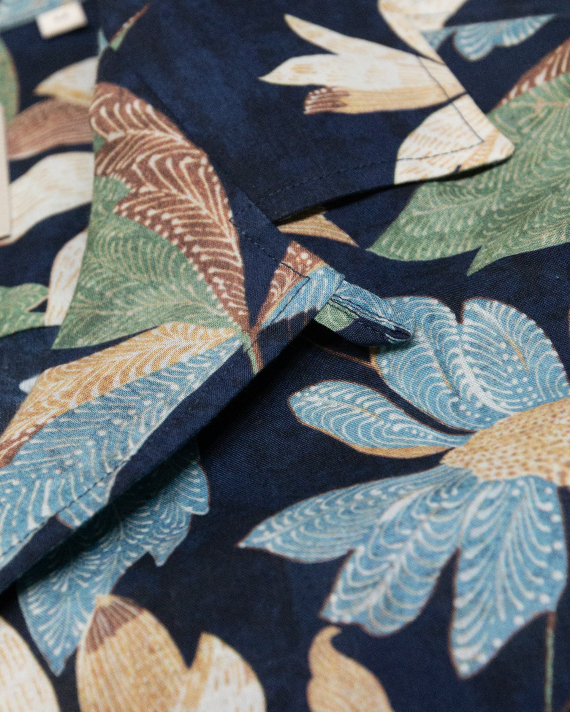 Altea Bart camicia mussola over blu navy
