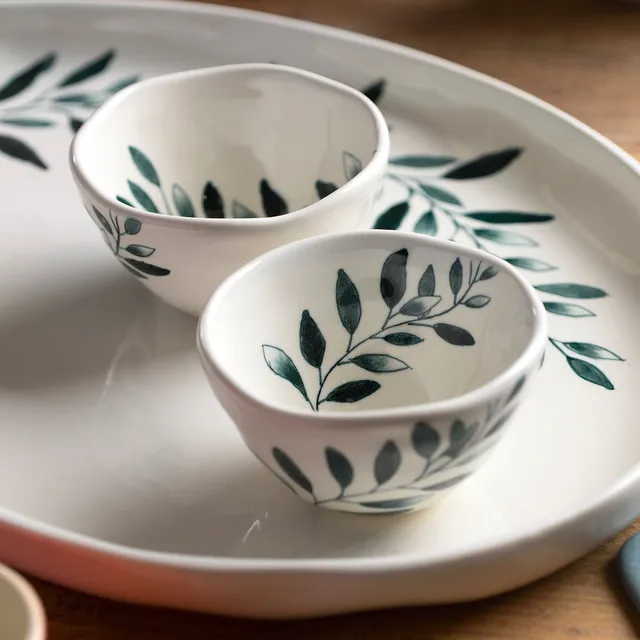 On Earth Cooperative Collection Ulivo ciotoline ceramica verde 9 cm
