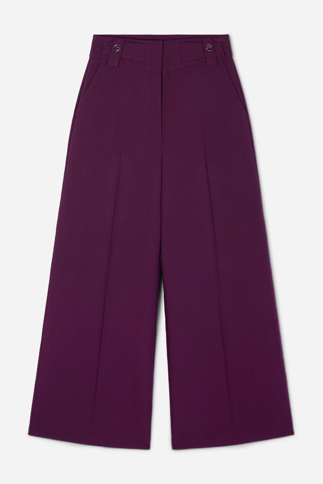 Aaiko Nore pantaloni prugna gamba larga