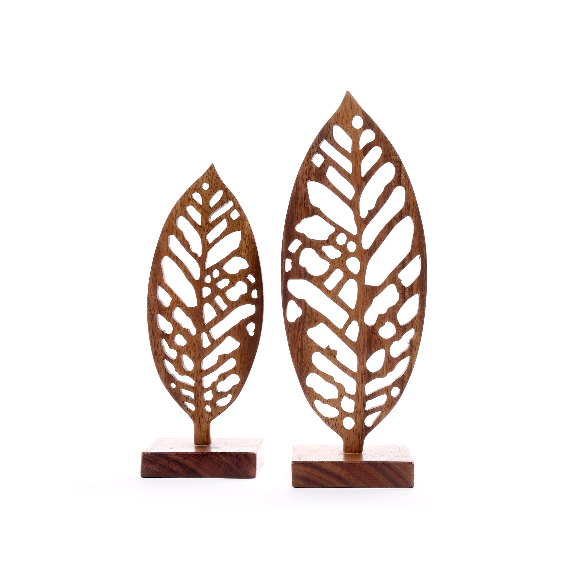 On Earth Cooperative Collection Leaf decorazione legno naturale