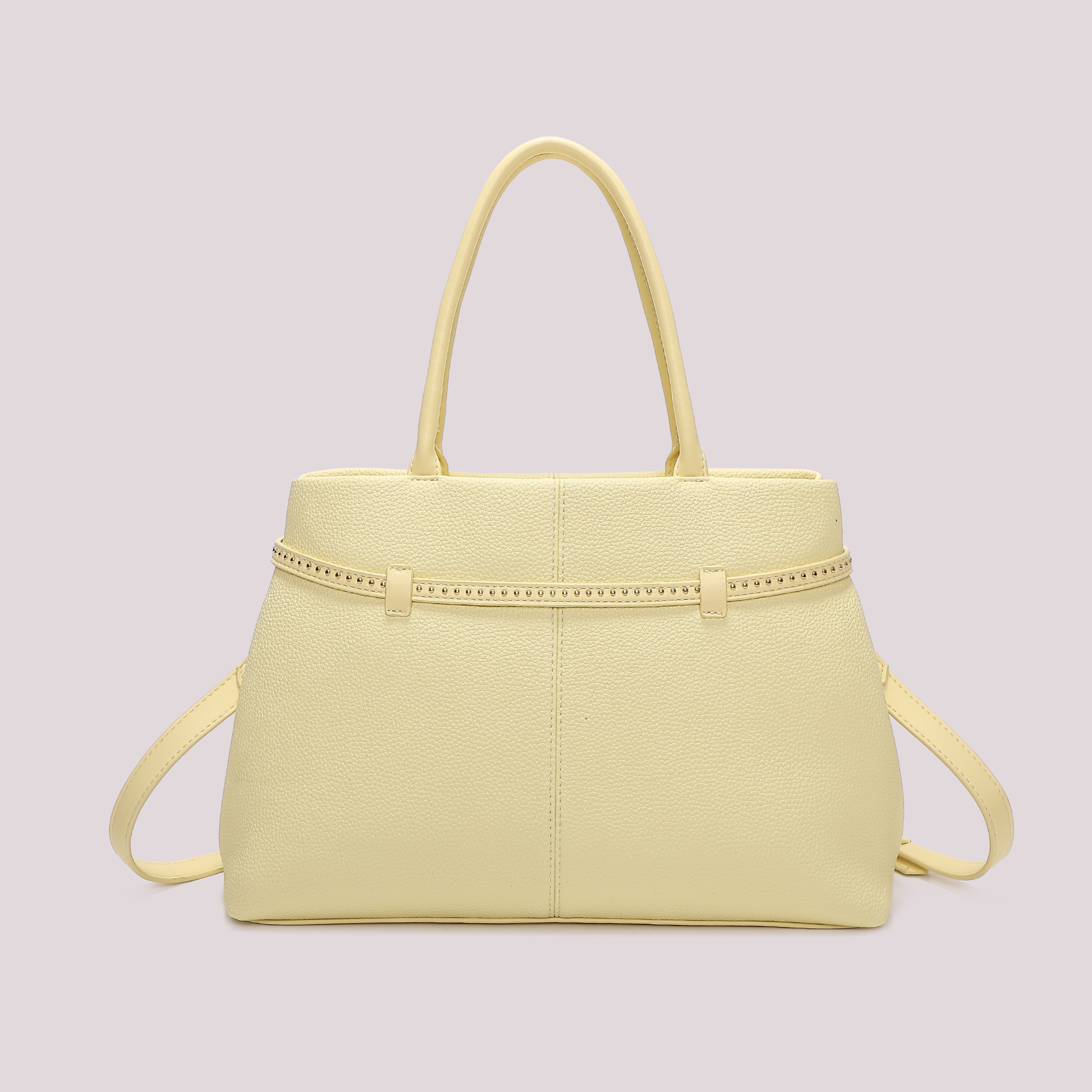 Mimi Mua Borsa Shopping Cinturino Bianco Similpelle
