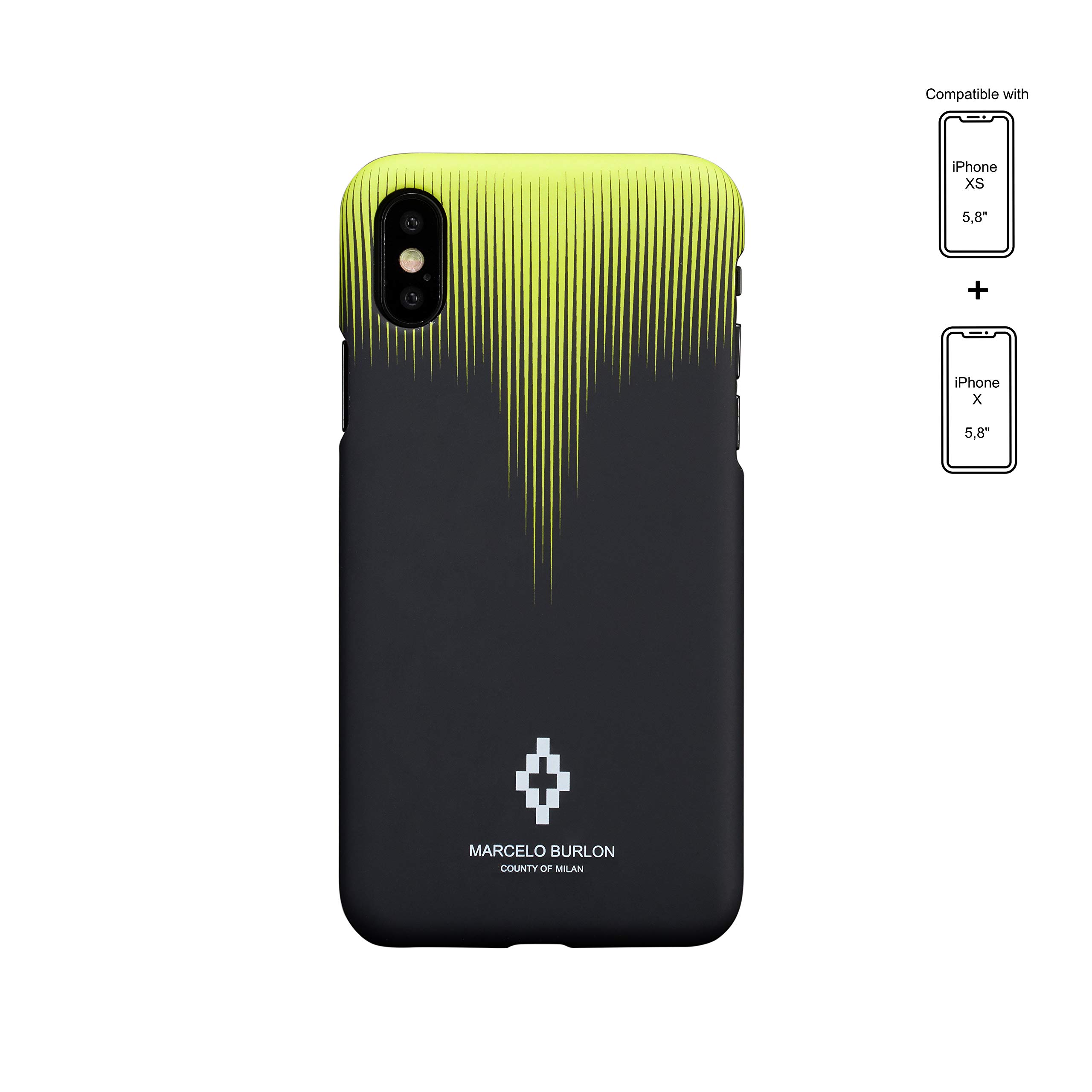 Marcelo Burlon County of Milan iPhone XS/X cover rigida antiurto