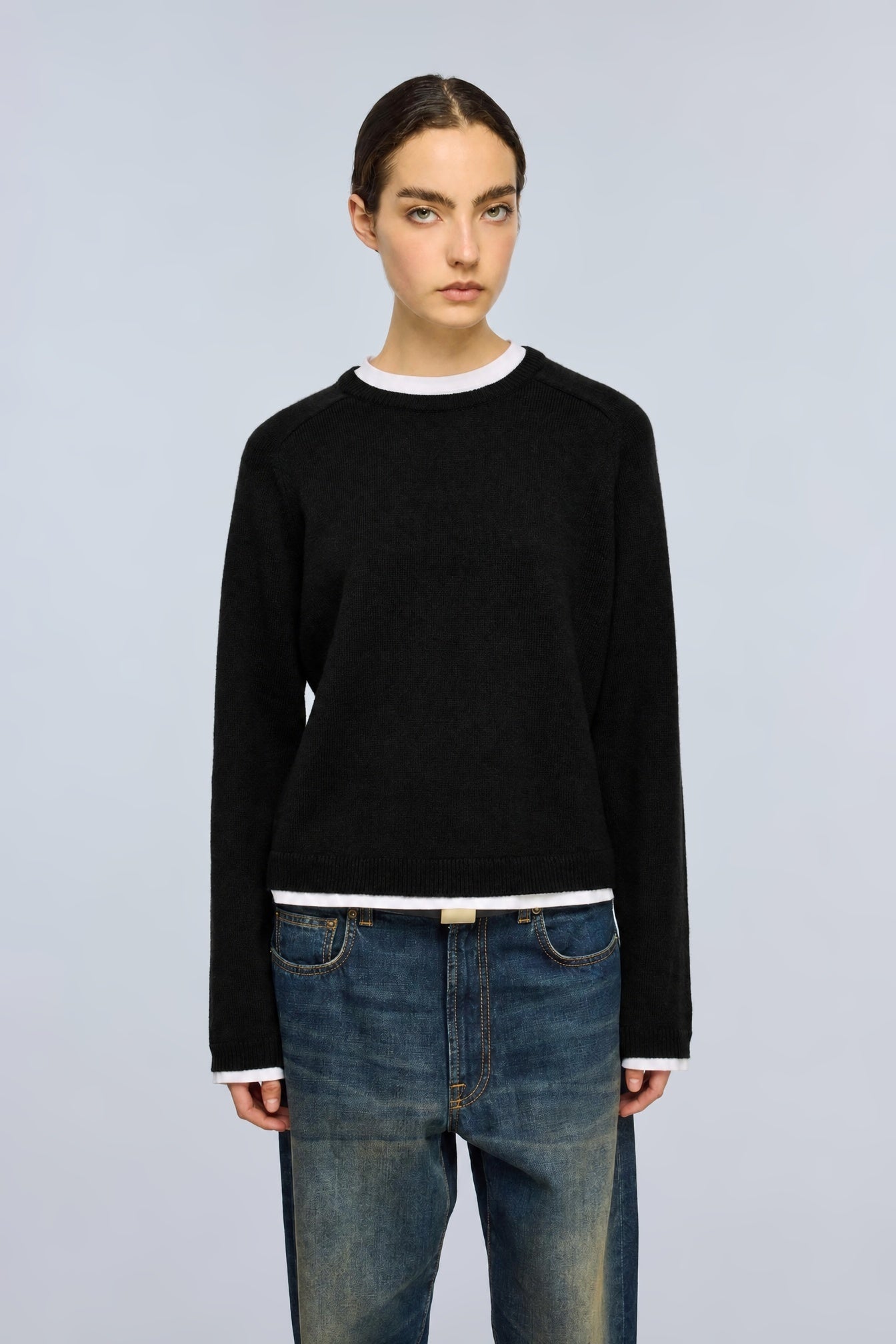 Semicouture Sarah maglia misto cashmere verde Irlanda