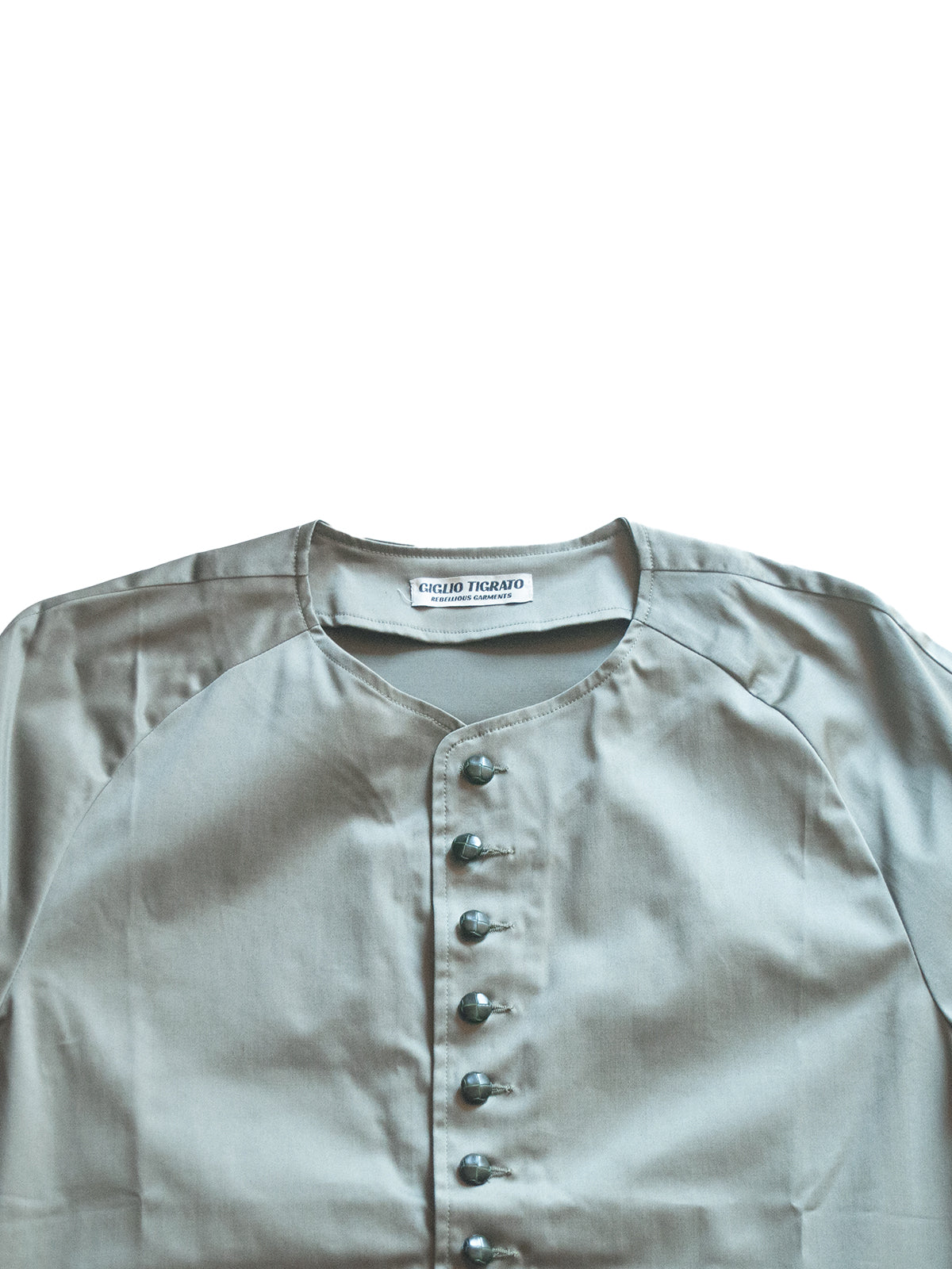 GiglioTigrato Atlanta Shirt camicia verde cotone pizzo