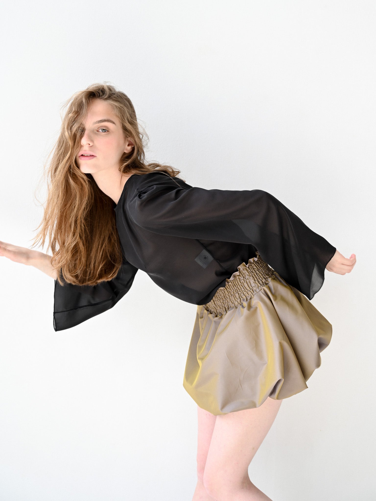 GiglioTigrato Elsa Top III maglia seta nera