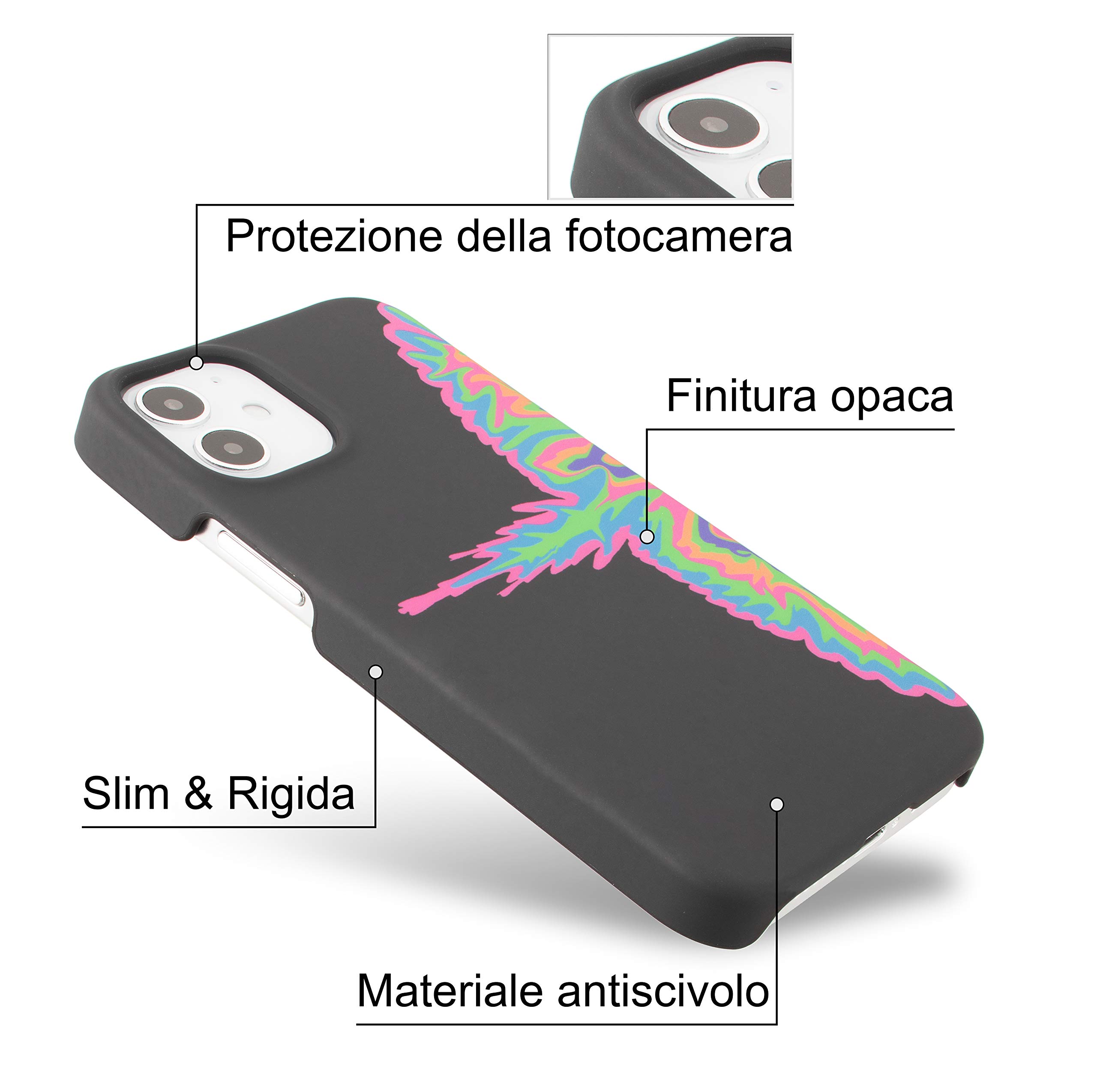 Marcelo Burlon County of Milan custodia iPhone 12 Mini antiurto