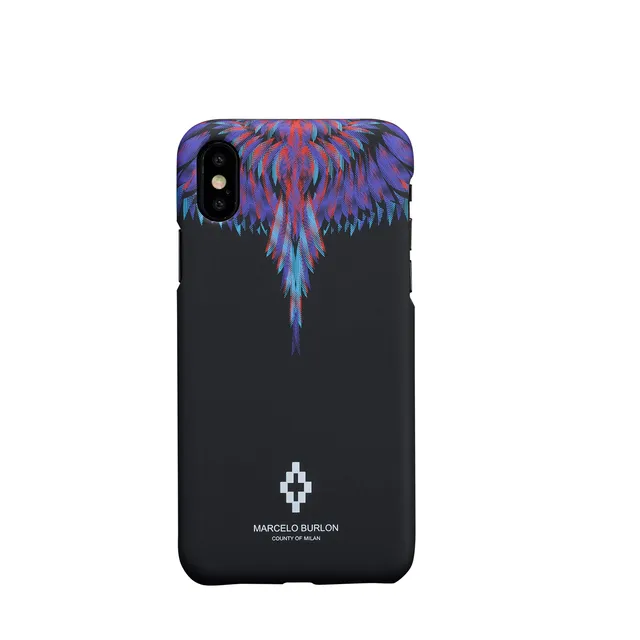 Marcelo Burlon County of Milan custodia iPhone XS X vetro Asahi 9H