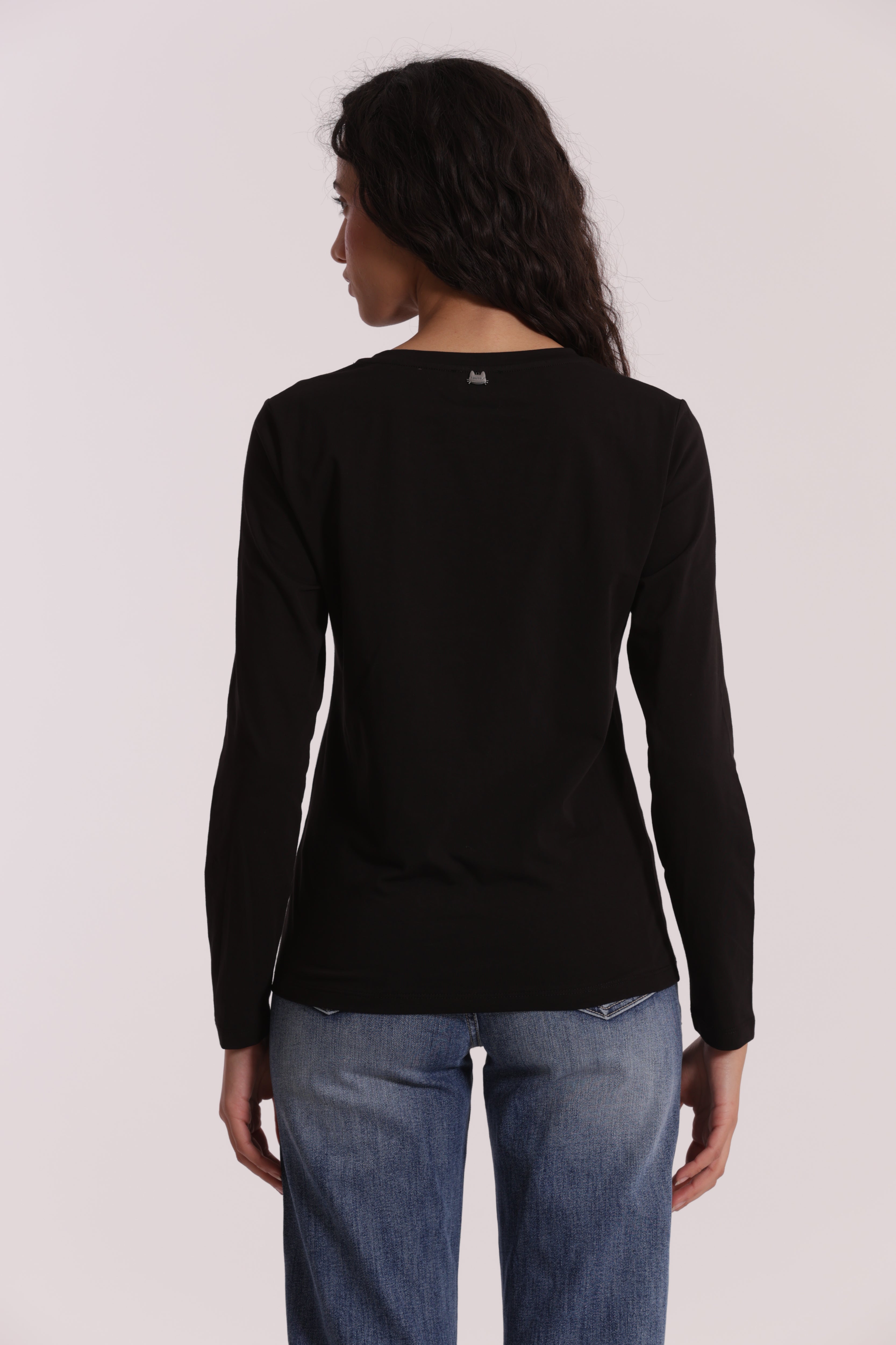 Mimi Mua t-shirt gatti matriosca nera