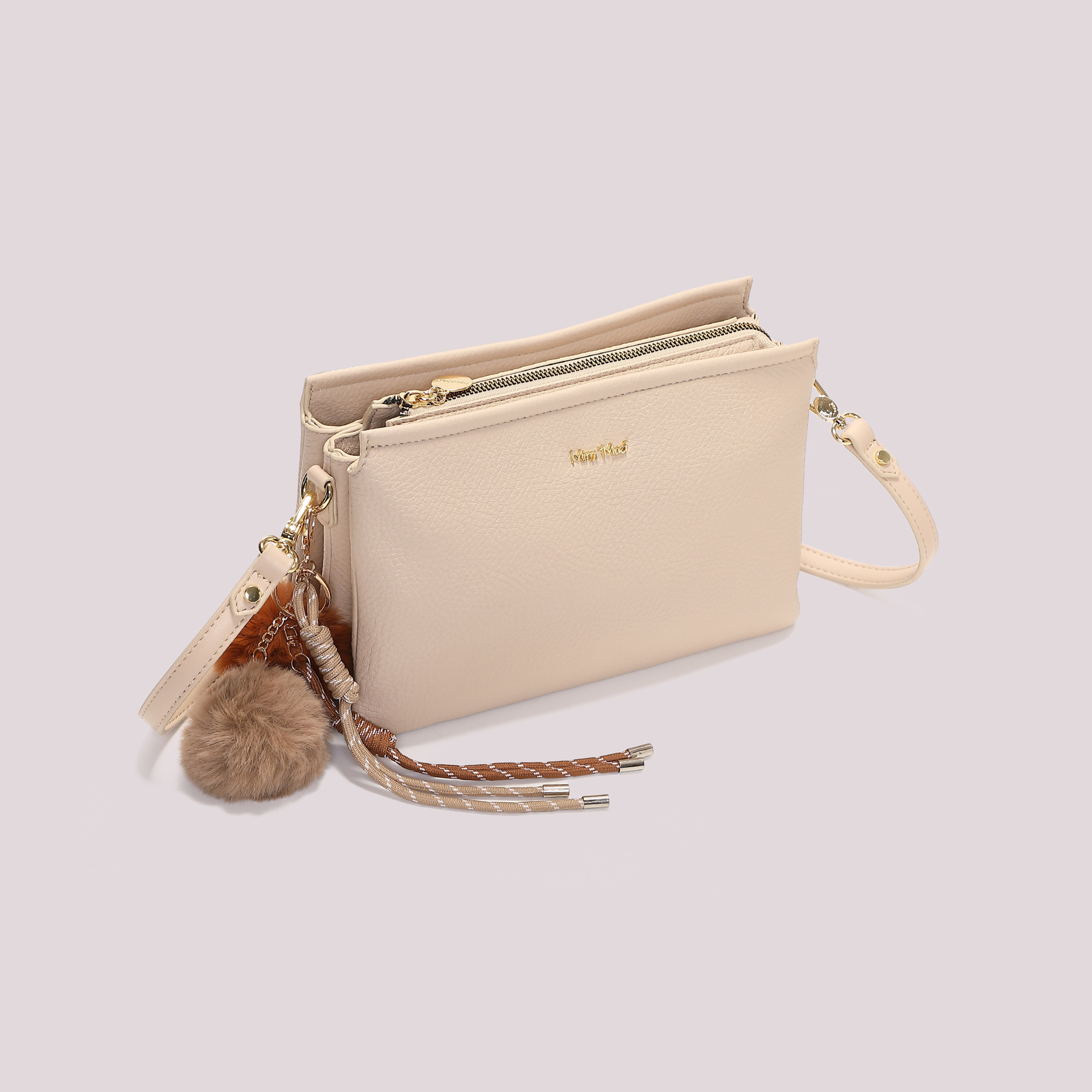 Mimi Mua Borsa Tracolla Dettaglio Appeso Nero