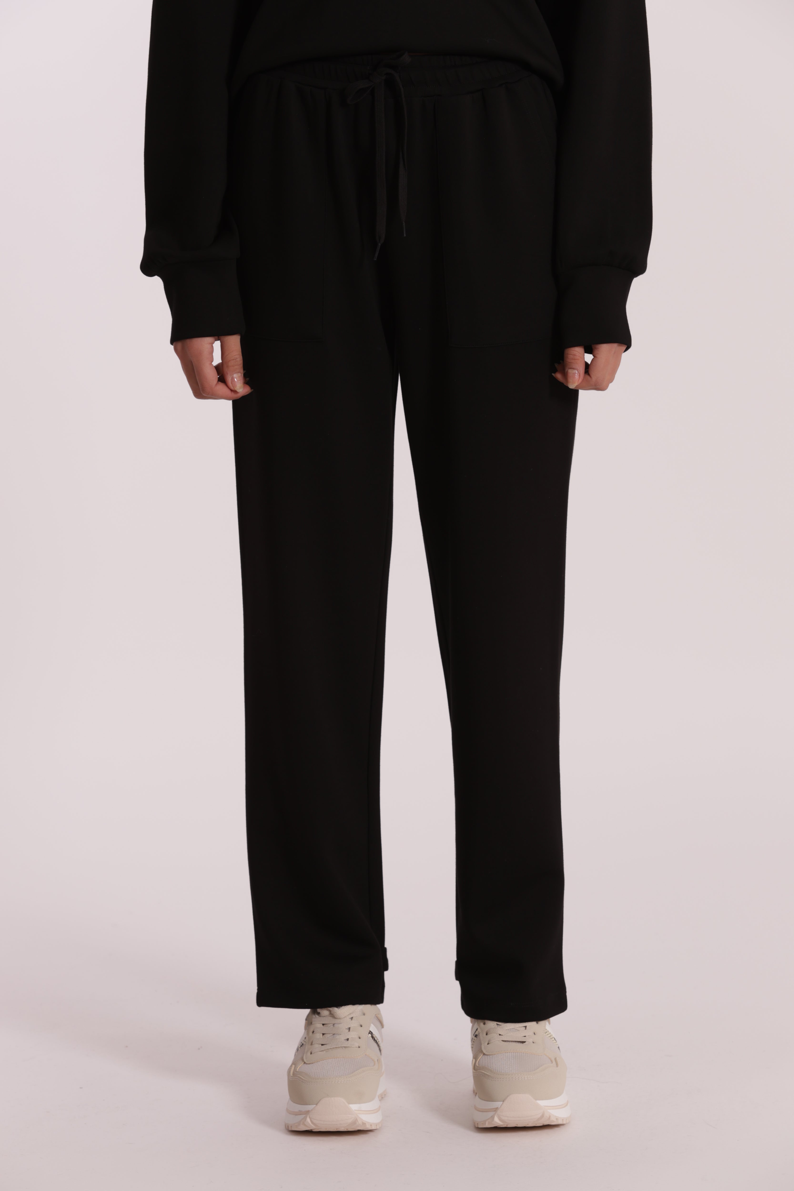 Mimi Mua Pantalone Jogger pantaloni cotone nero