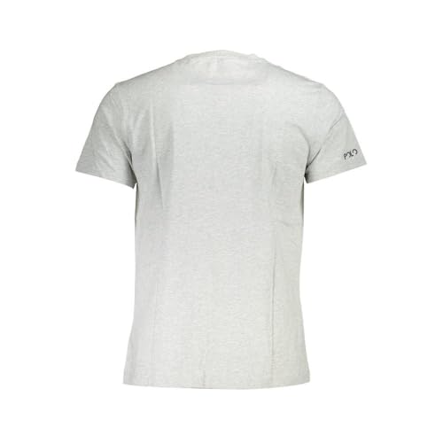 La Martina T-Shirt Uomo Cotone Grigio Taglia L con Stampa