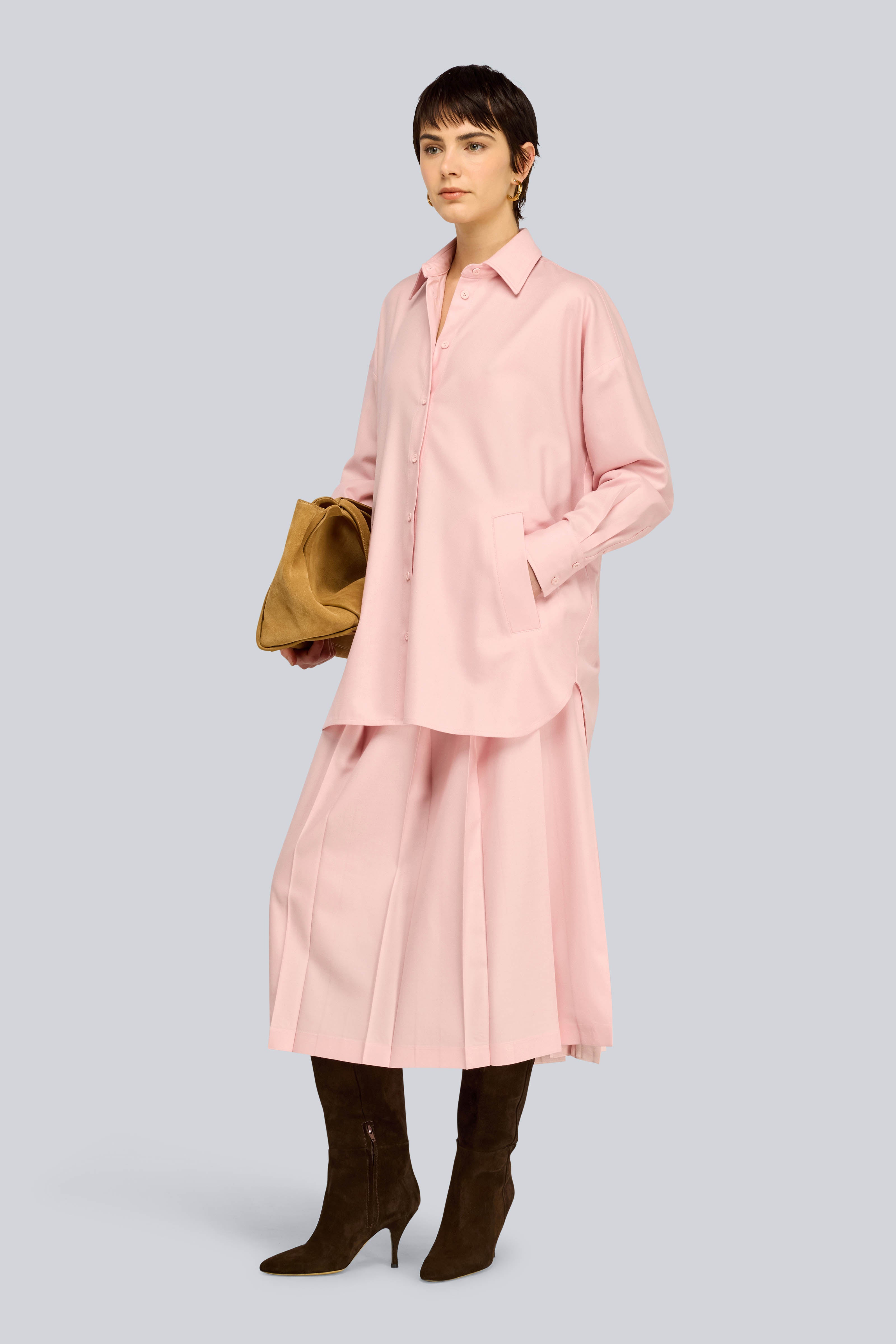Semicouture Tilly Camicia Flanella Quarzo Over