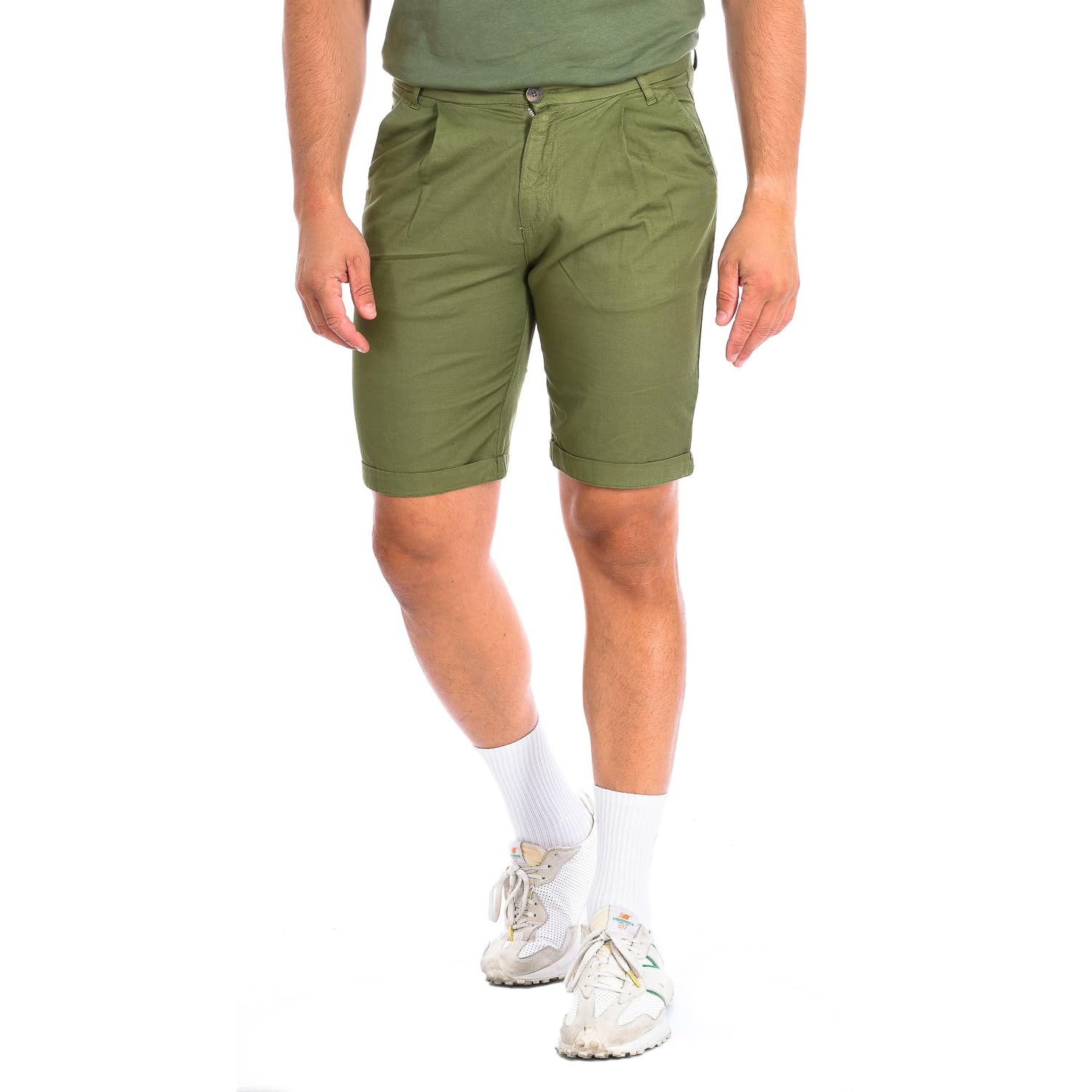 La Martina TMB004-TL121 bermuda uomo 46 beige lino