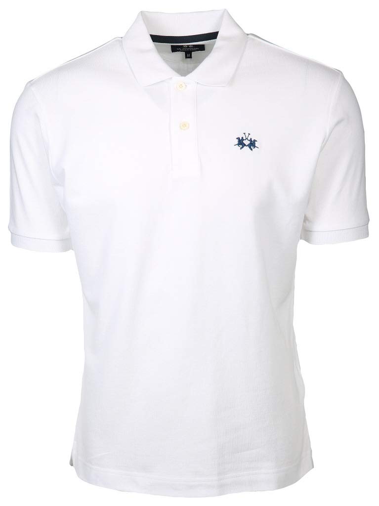 La Martina polo classica piqué uomo M bianco ottico regular