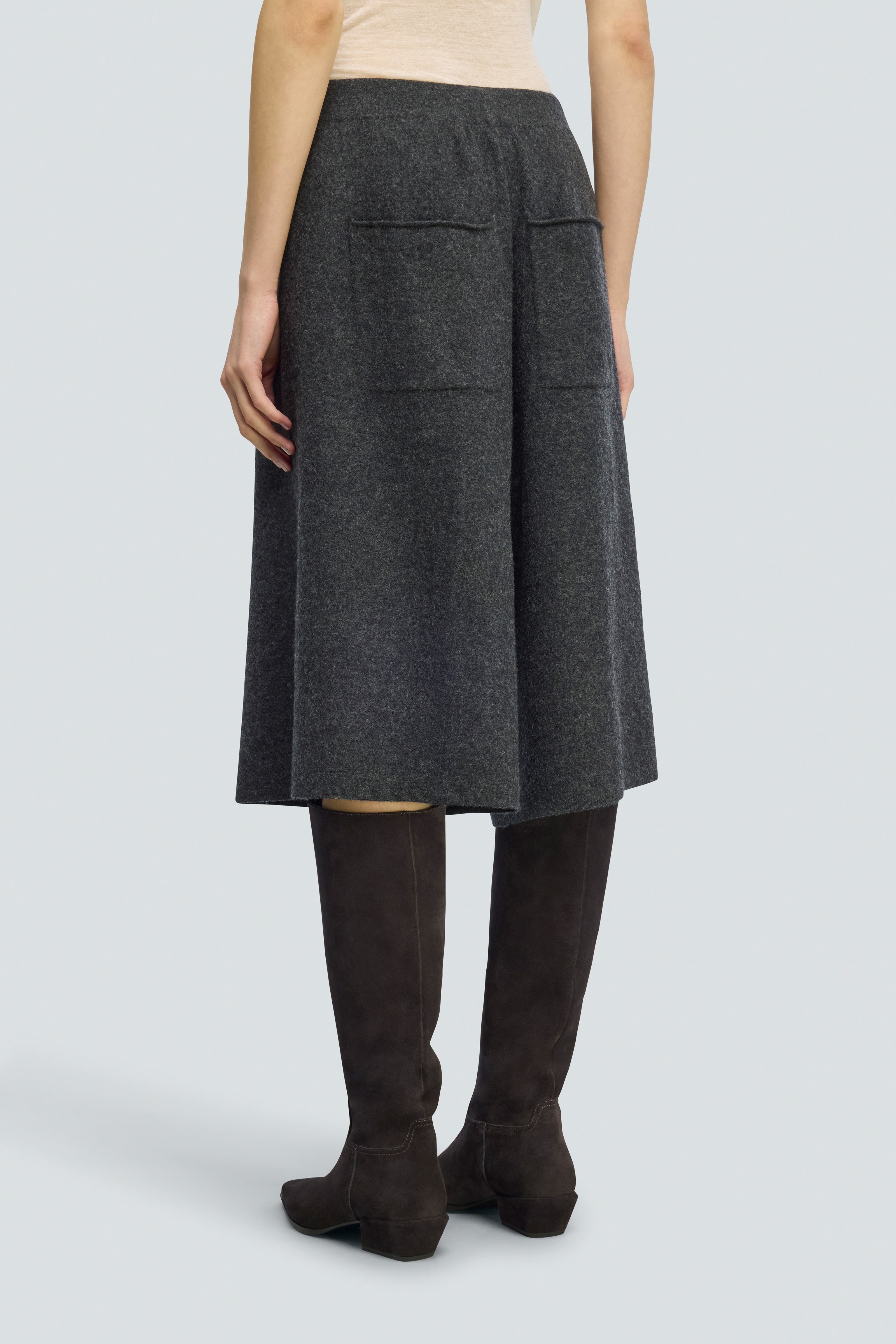 Semicouture Elizabeth Bermuda Lana Grigio