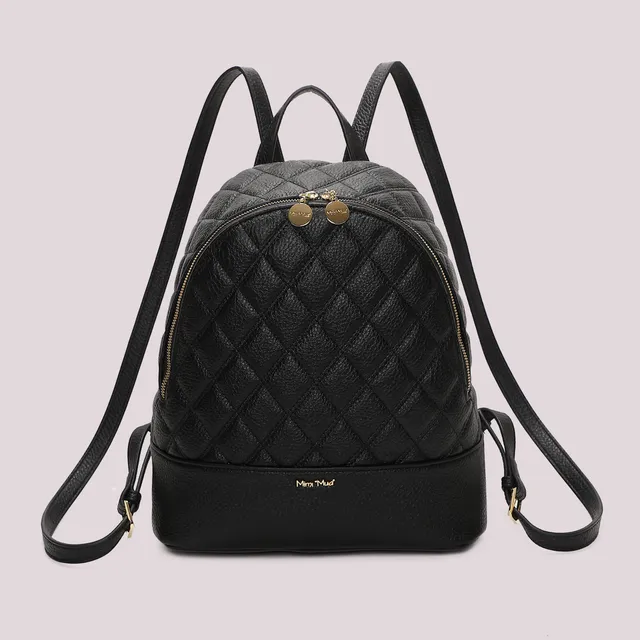Mimi Mua zaino trapuntato base liscia nero