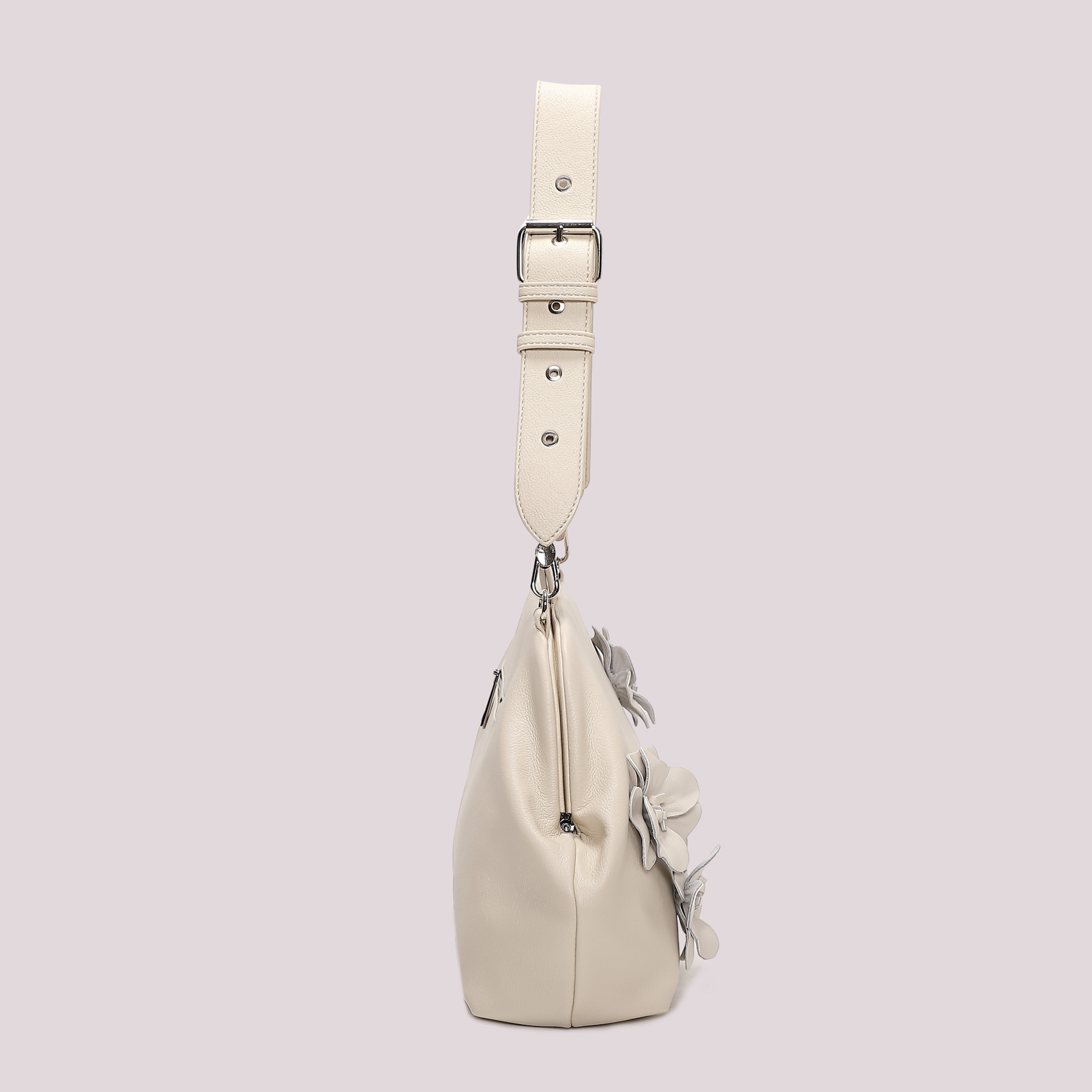 Mimi Mua Bauletto borsa nera con fiori